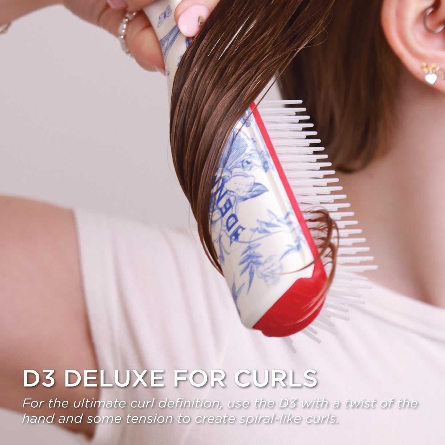 Denman D3 Original Curl Definer & Styler – 7‑Row Detangling Brush for Smooth, Defined Curls