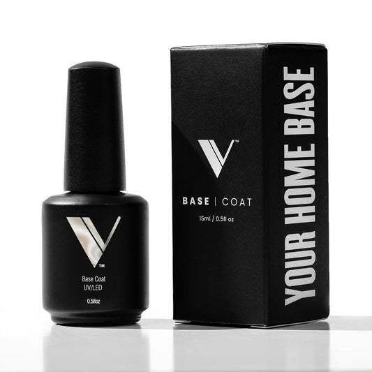 V Beauty Pure Gel Base Coat - Long-Lasting Base Gel Polish for Strong Adhesion, Chip-Free Wear &