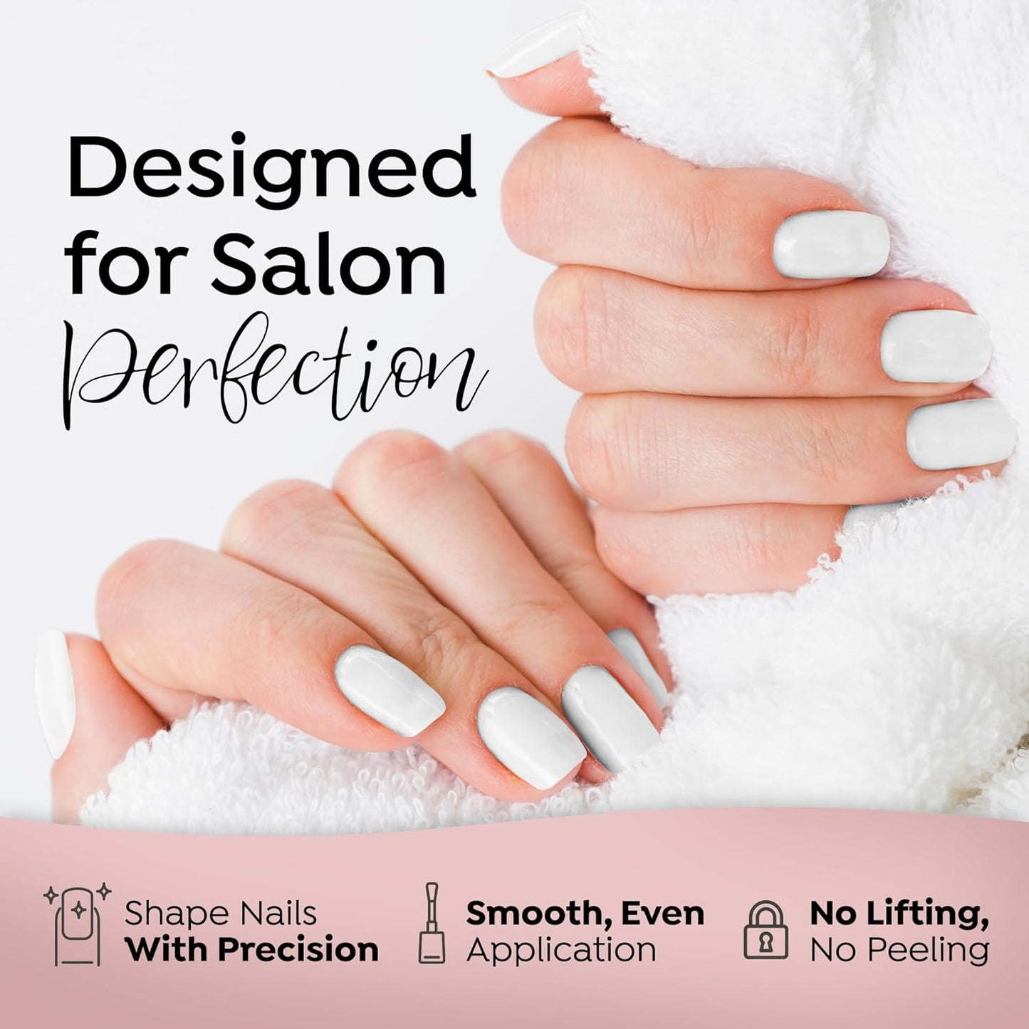 Tones Pro Acrylic Nail Powder, Glass (Clear), (3.5 Fl Oz) - Long-Lasting & Non-Yellowing Polymer for Salon Quality Nail Extensions & 3D Art