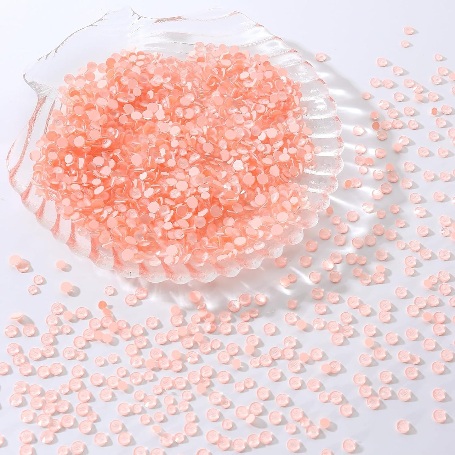 Mocha Lt.red Flatback Rhinestones, Glass Rhinestones for Nail Art and Craft, Glue Fix, Loose Crystal Gemstones(Mocha Lt.red, SS10, 1440pcs, 2.7-2.8mm)
