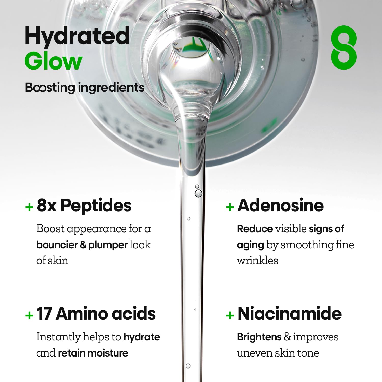 Nature Republic The First Peptide Boosting Serum | Niacinamide, Adenosine, Hydrating & Firming