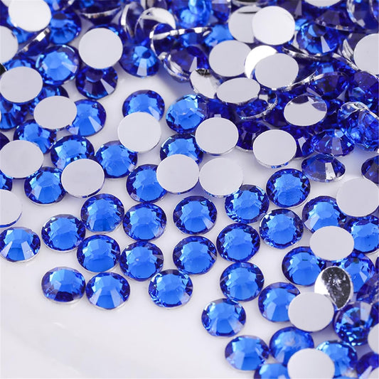 500 Pieces SS30 6mm Flatback Rhinestones Clear Glass Round Gems Crystals for Nail Art DIY Crafts