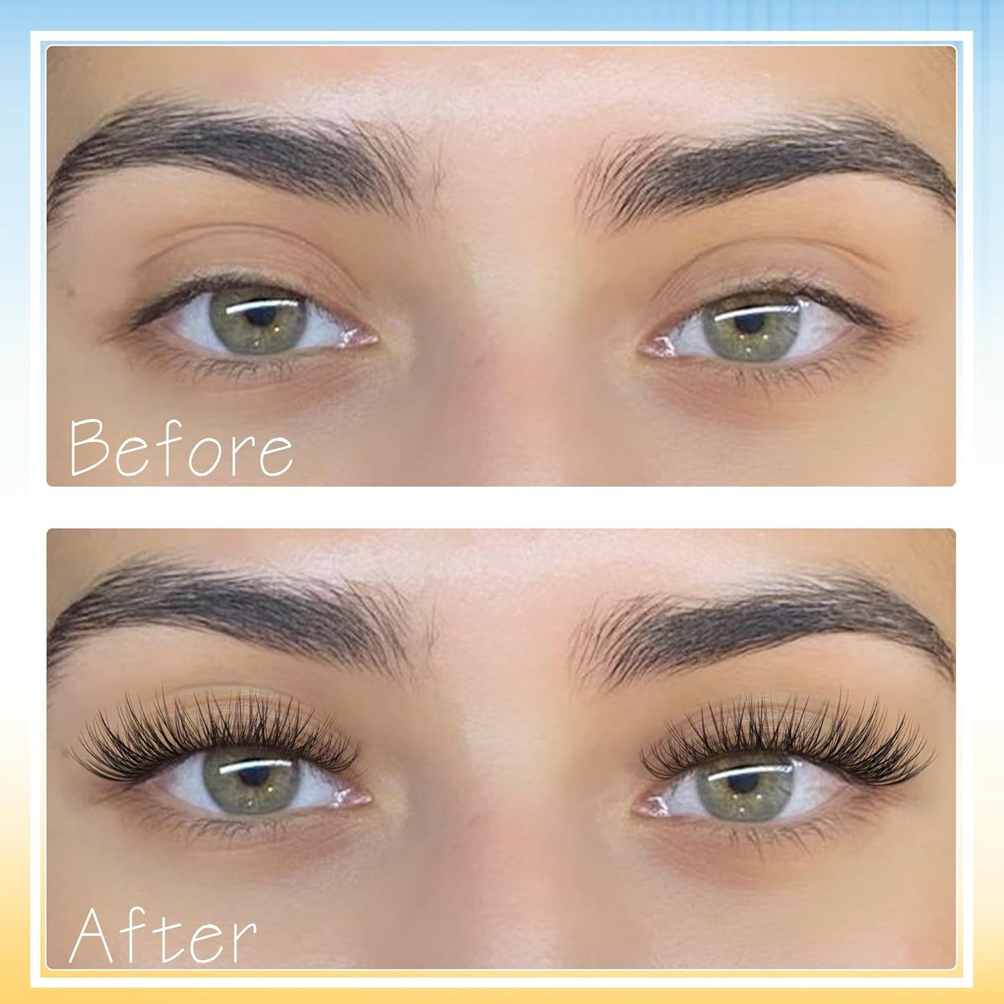 TNFVLONEINS Wispy Lash Clusters Kit Natural Lash Extension Kit C curl Eyelash Extension Kit Short Cluster Eyelash Extensions Soft Individual Lashes Kit Eyelash Clusters with Bond and Seal and Tweezers