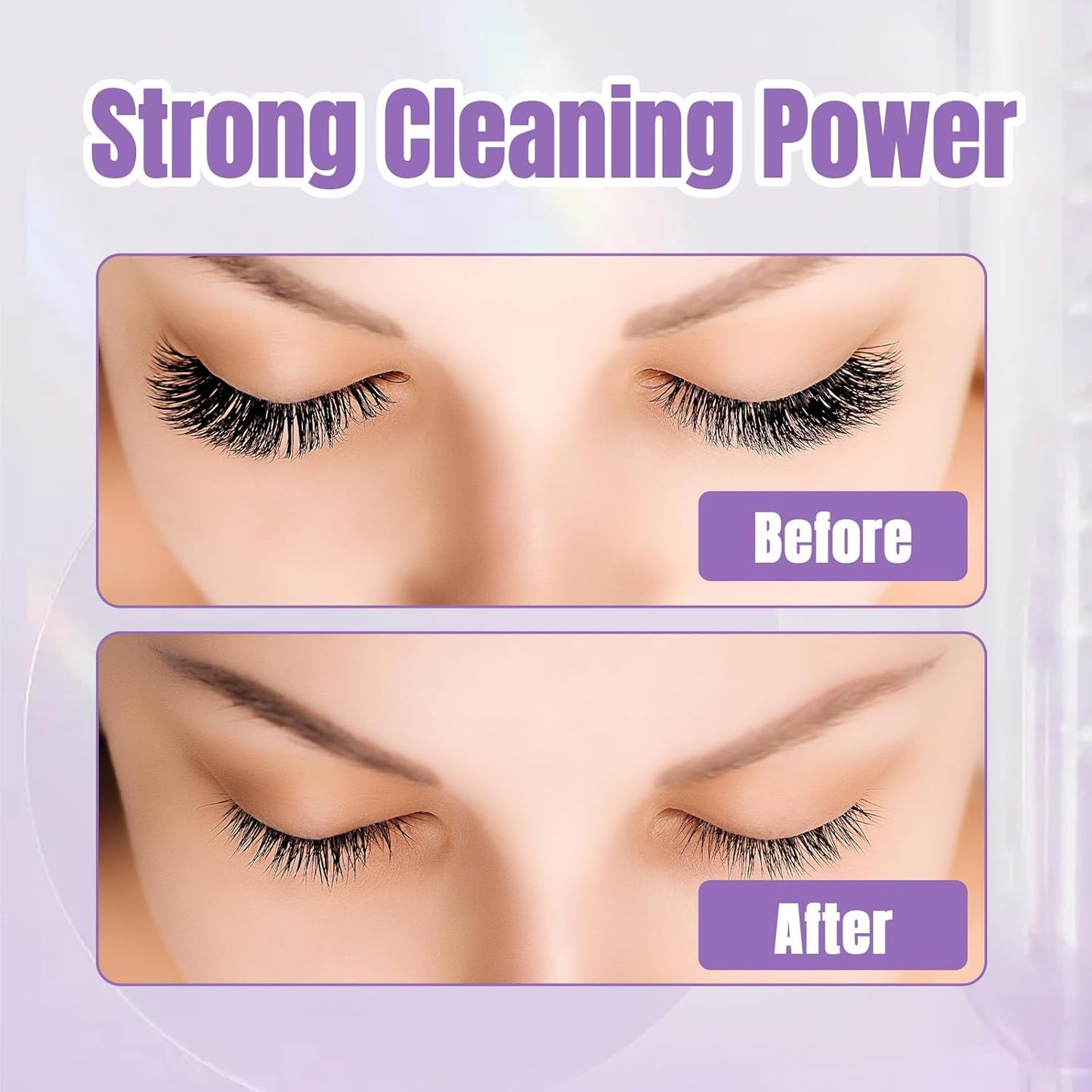 Wendy Lash Remover for Eyelash Extensions: Effectively Cluster Glue Remover Cream, Clear Rose