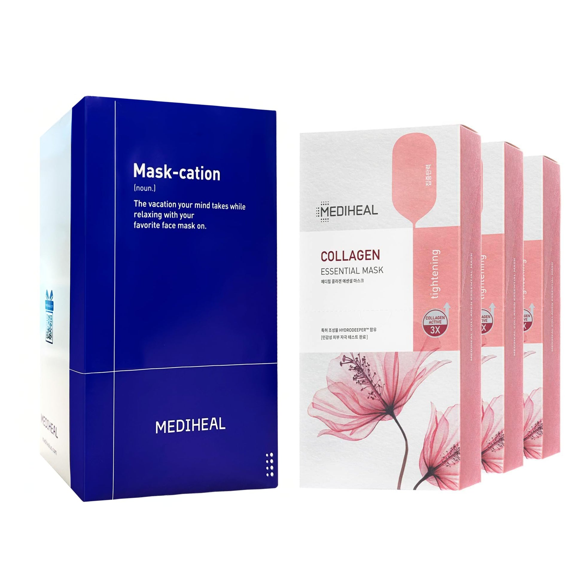 Mediheal Official Best Korean Sheet Mask - Collagen Essential Face Mask Lifting and Firming For All
