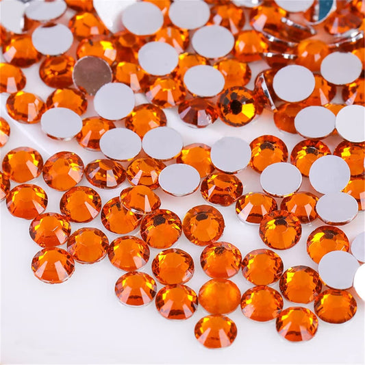 500 Pieces SS30 6mm Flatback Rhinestones Clear Glass Round Gems Crystals for Nail Art DIY Crafts