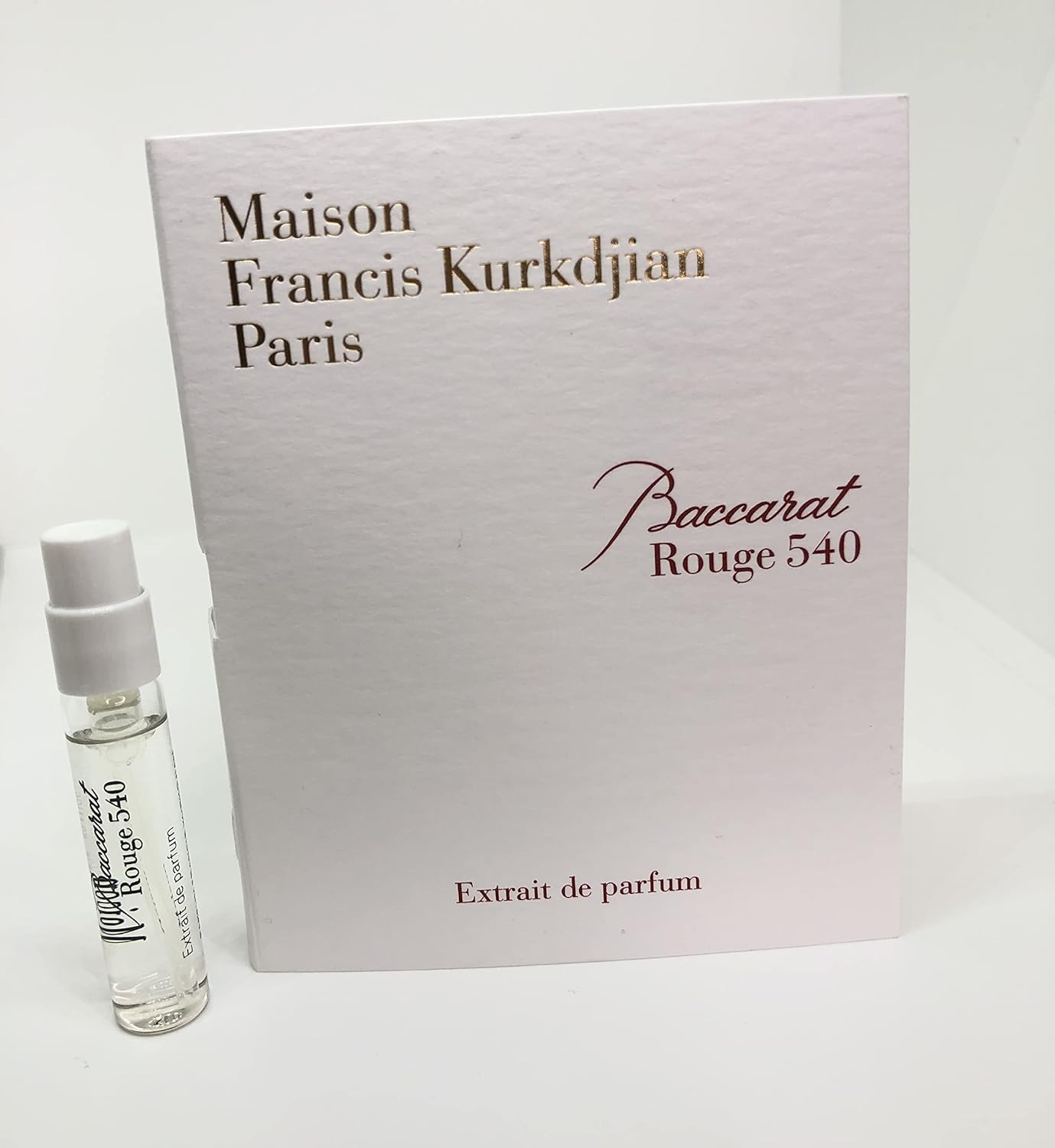 Maison Francis Kurkdjian Baccarat Rouge 540 EXTRAIT de Parfum Vial Sample Spray 2ml/ 0.06oz New