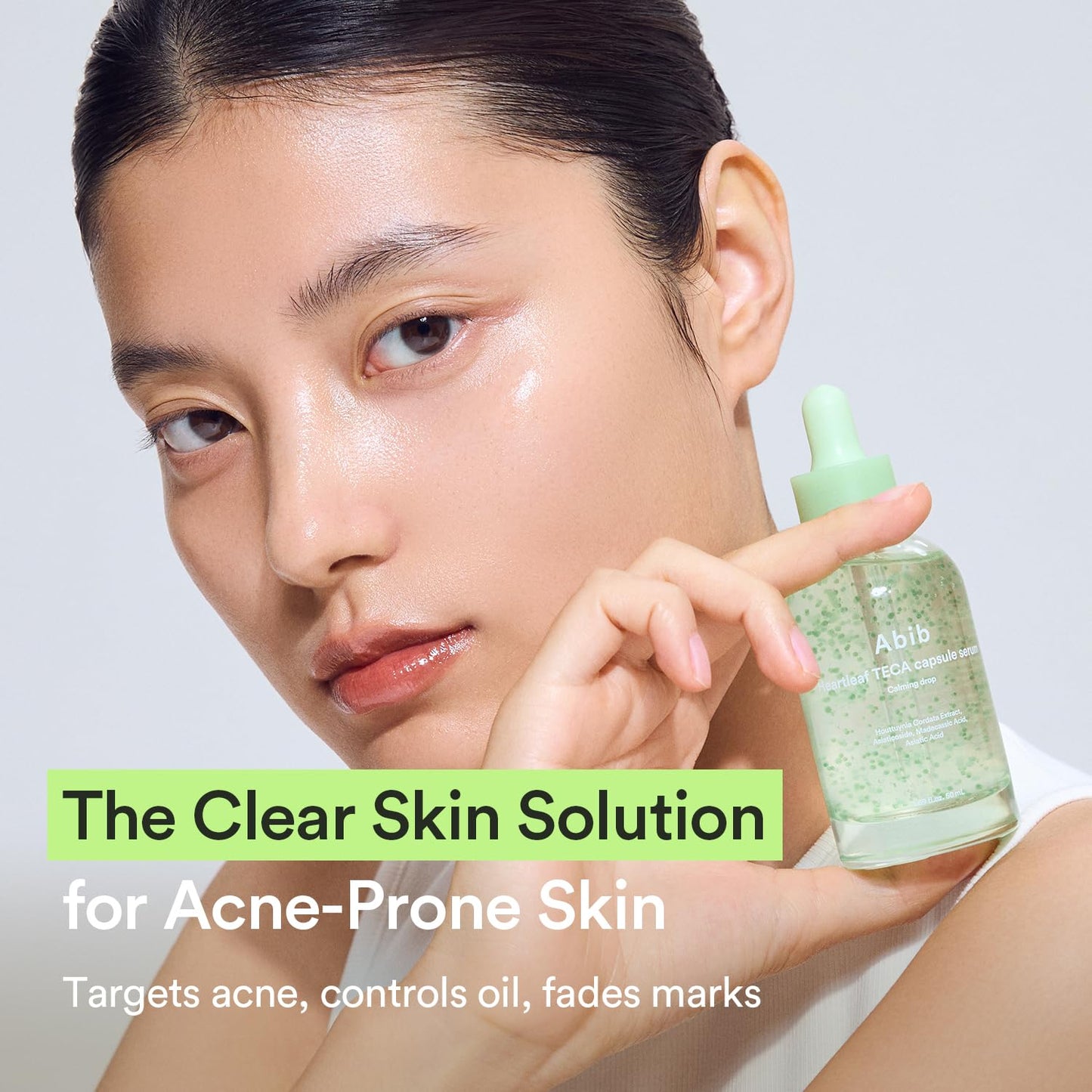 Abib Heartleaf TECA capsule serum Calming drop 1.69 fl.oz., Soothing Hydration with Centella