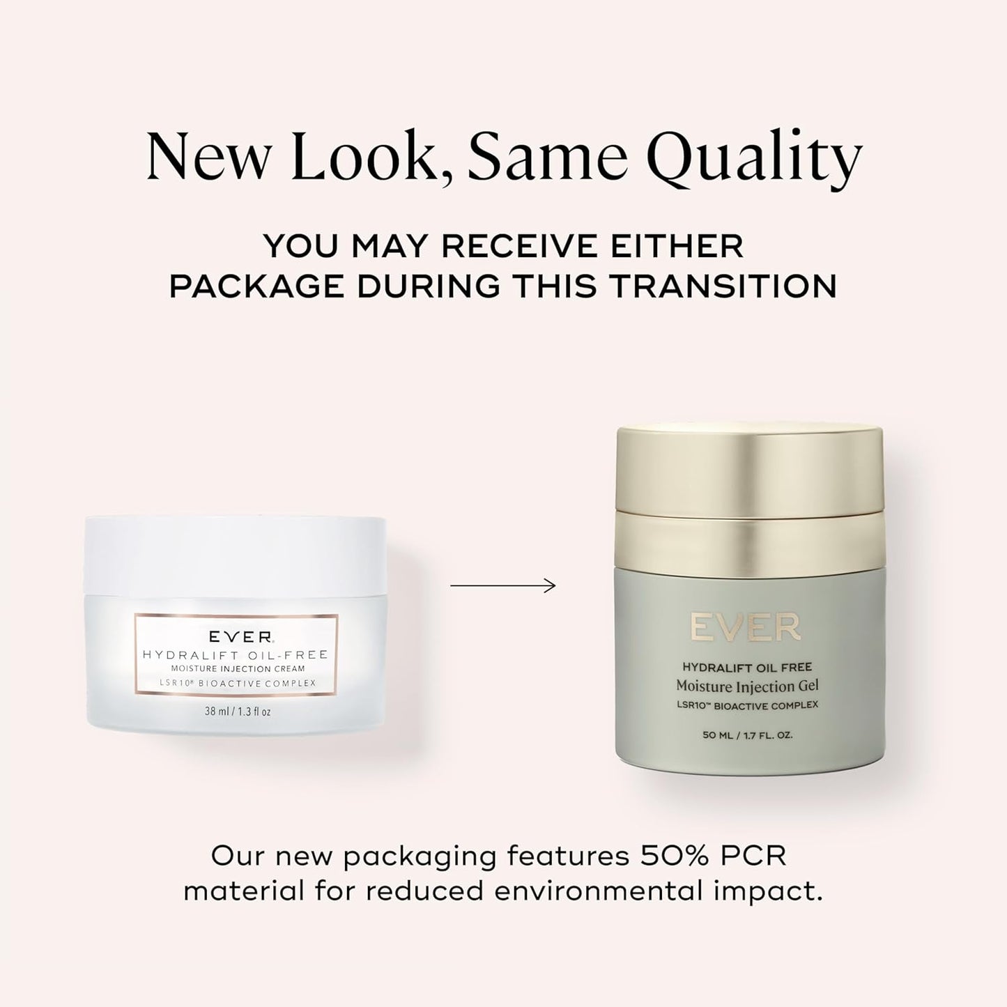 EVER Oil-Free Face Cream (Oily Skin)- Overnight Renewal Facial Lotion, Instant Face Lift Cream, Smooths Fine Lines, Restores Skin Elasticity, Packed with Hyaluronic Acid, Bakuchiol, and Peptides