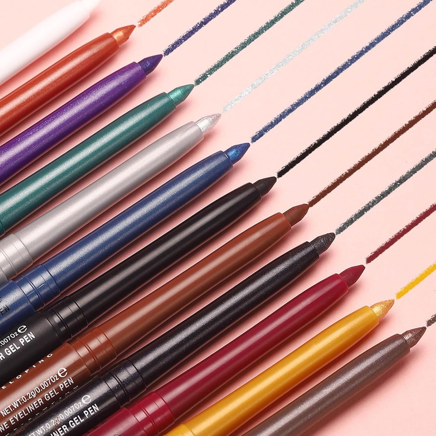 Silver Cream Eyeliner Pencil Waterproof Retractable Silver Gel Eyeliner Smudge-proof Hypoallergenic (02#)