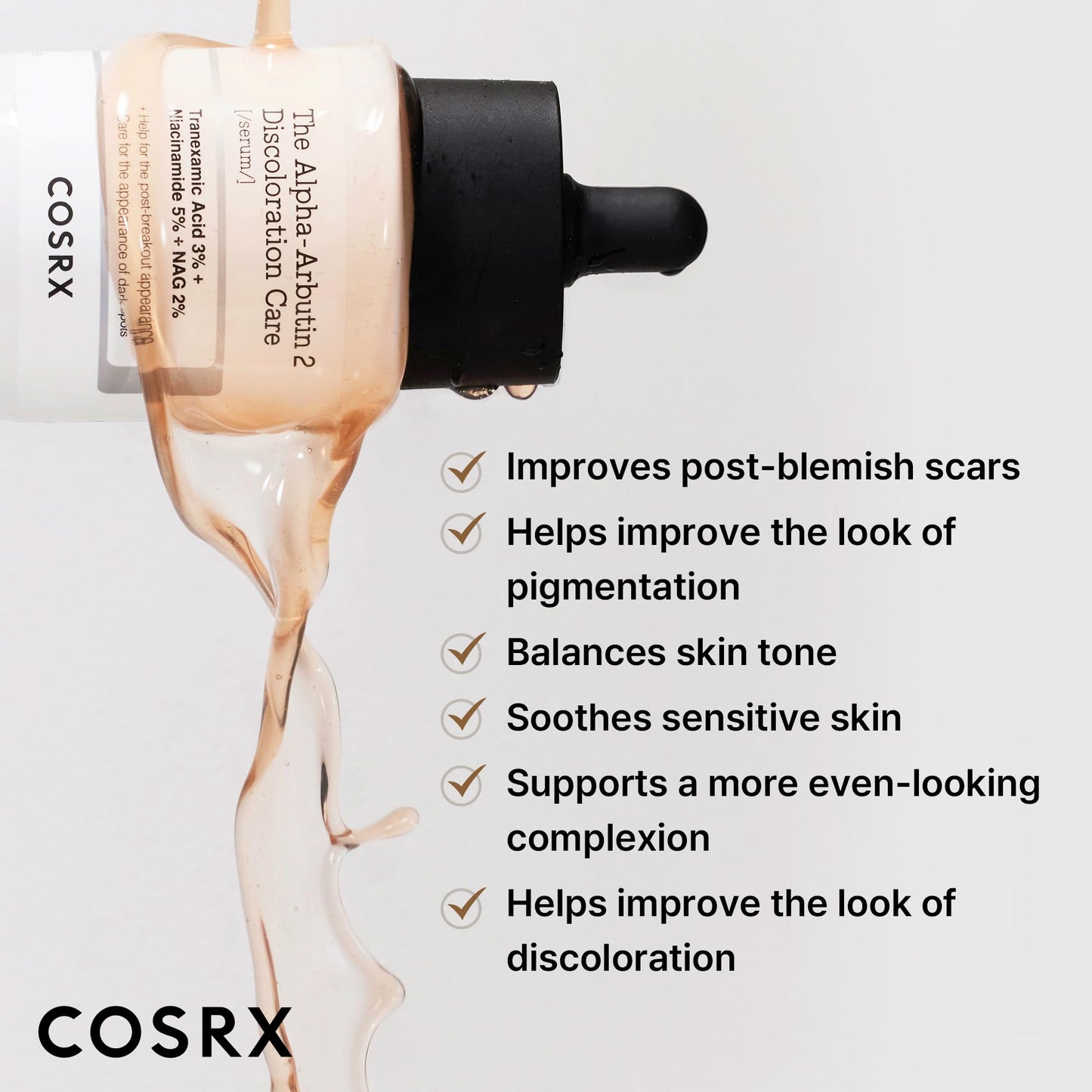 COSRX 2% Alpha Arbutin Discoloration Care Serum, Dark Spot Care, 1.7 fl oz