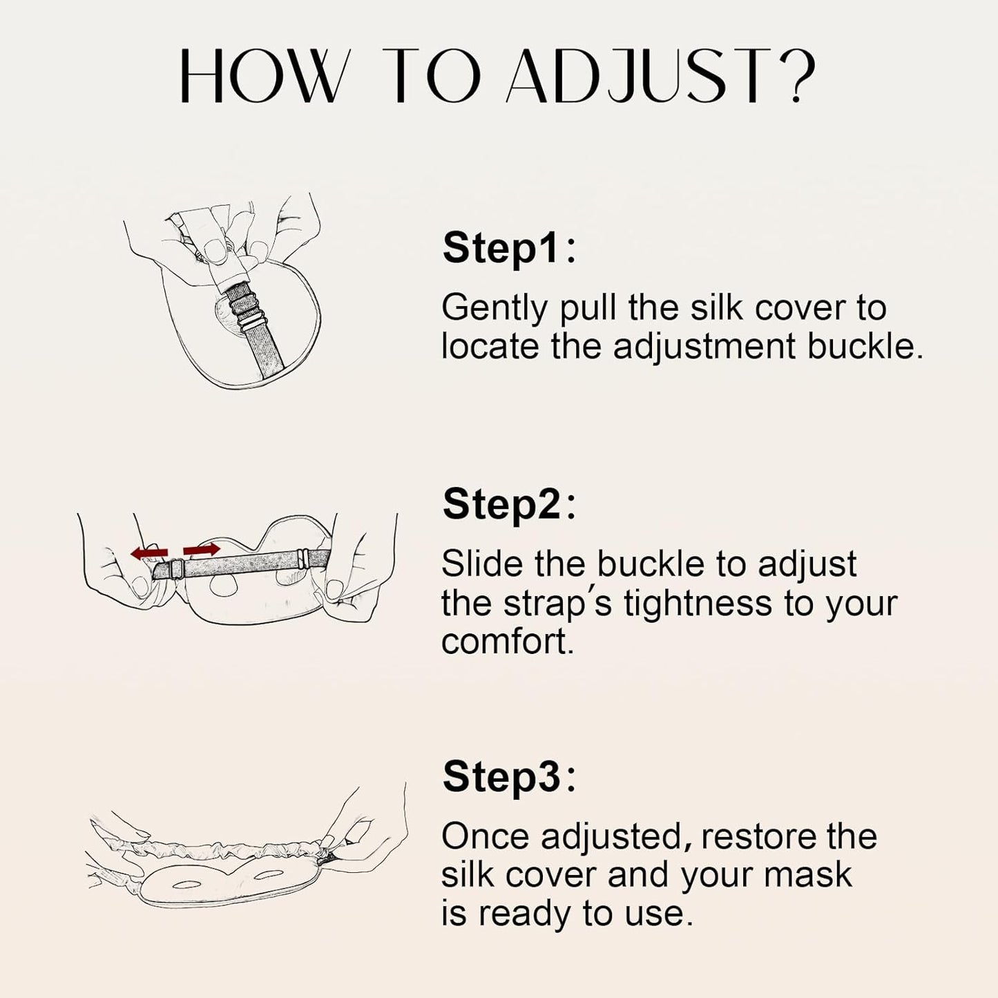 ZIMASILK Adjustable 22 Momme 100% Mulberry Silk Sleep Mask, Upgraded 3D Contoured Cup Eye Mask for Sleeping, Super Soft & Breathable Blindfold, Blackout for Deep Sleeping (Burgundy)