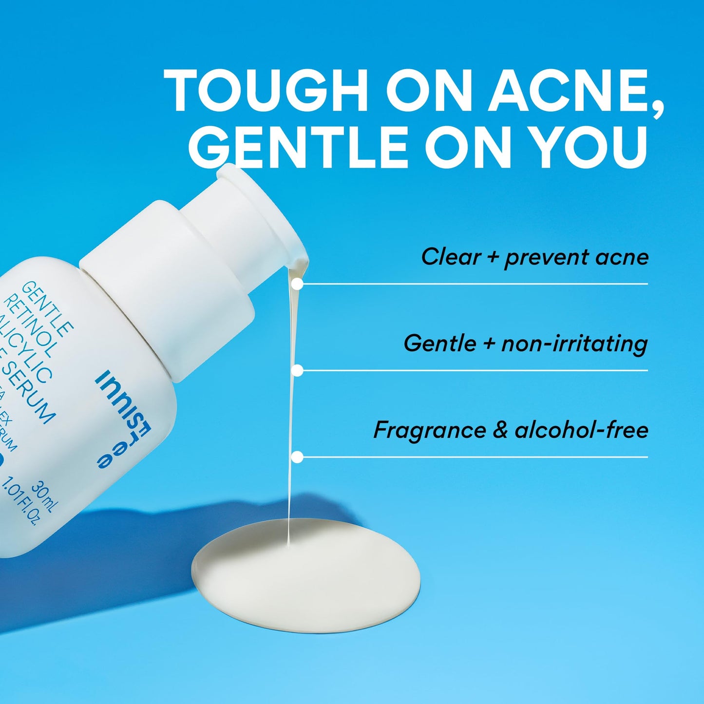 innisfree Gentle Retinol Salicylic Acne Serum | Korean Face Treatment with Niacinamide and