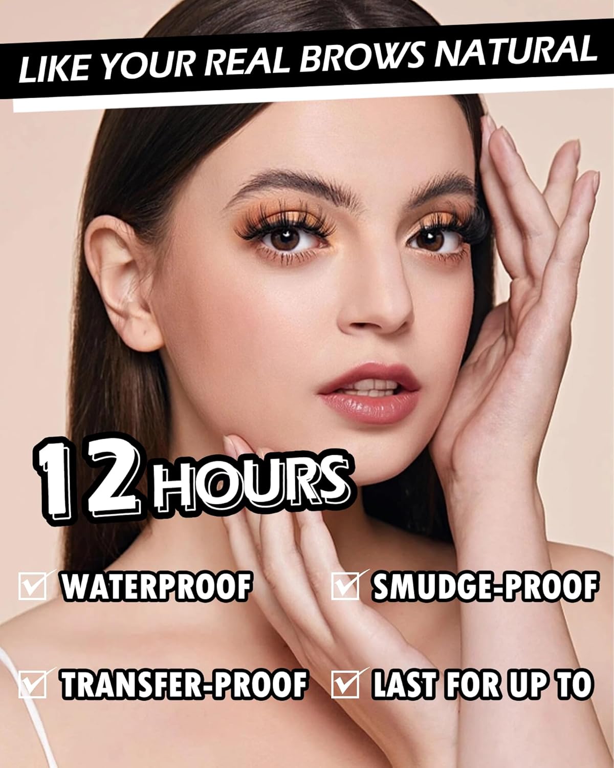 12Pcs Waterproof Light Brown Eyebrow Pencil Set, Professional Brow Micro Eyebrow Retractable Pencil, Ultra Fine Long Lasting for Perfect Eye Liner Brows Eye Makeup Shaping & Filling Brow Gel Pen- 02