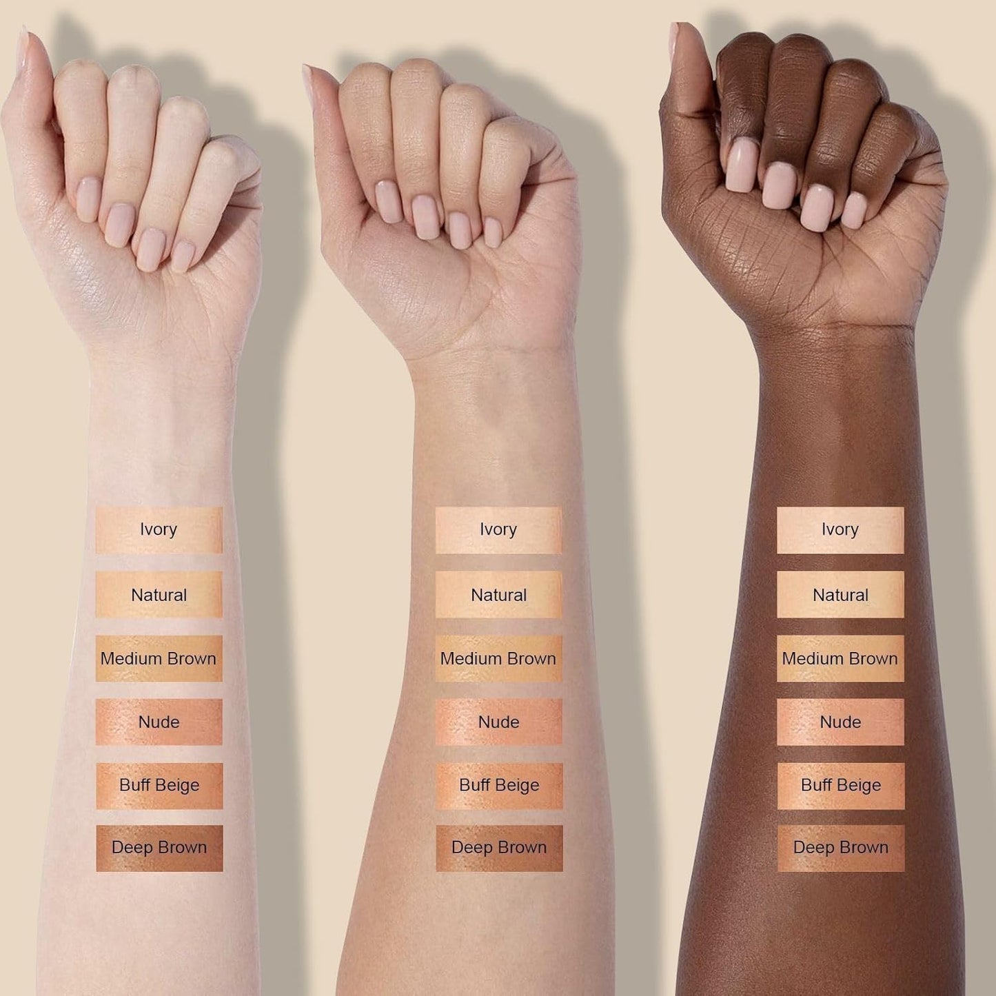 Mushroom Head Air Cushion CC Cream - BB Cream Face Makeup for Mature Skin, Moisturizing Cover Balm Foundation & Long-Lasting Color Correcting Concealer, Even Skin Tone for All Skin Types (Natural)