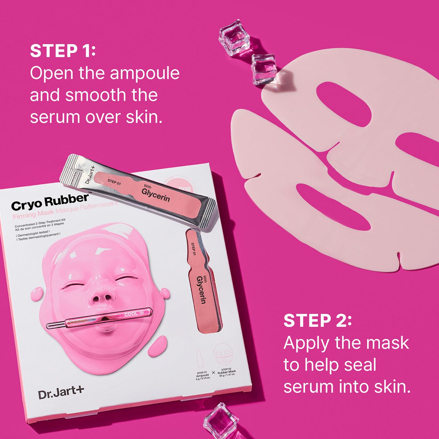 Dr.Jart+ Cryo Rubber Firming Korean Face Mask with Moisturizing Glycerin | Korean Skin Care |