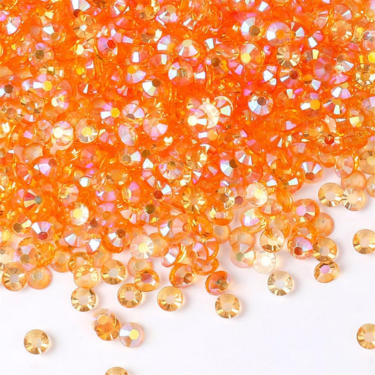 500 Pieces SS30 6mm Flatback Rhinestones AB Clear Round Gems Crystals for Nail Art DIY Crafts