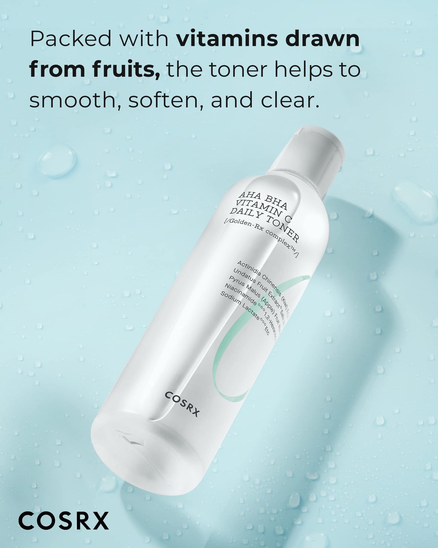 COSRX ABC Daily Toner with AHA BHA Vitamin C, Exfoliating, 9.46 fl oz