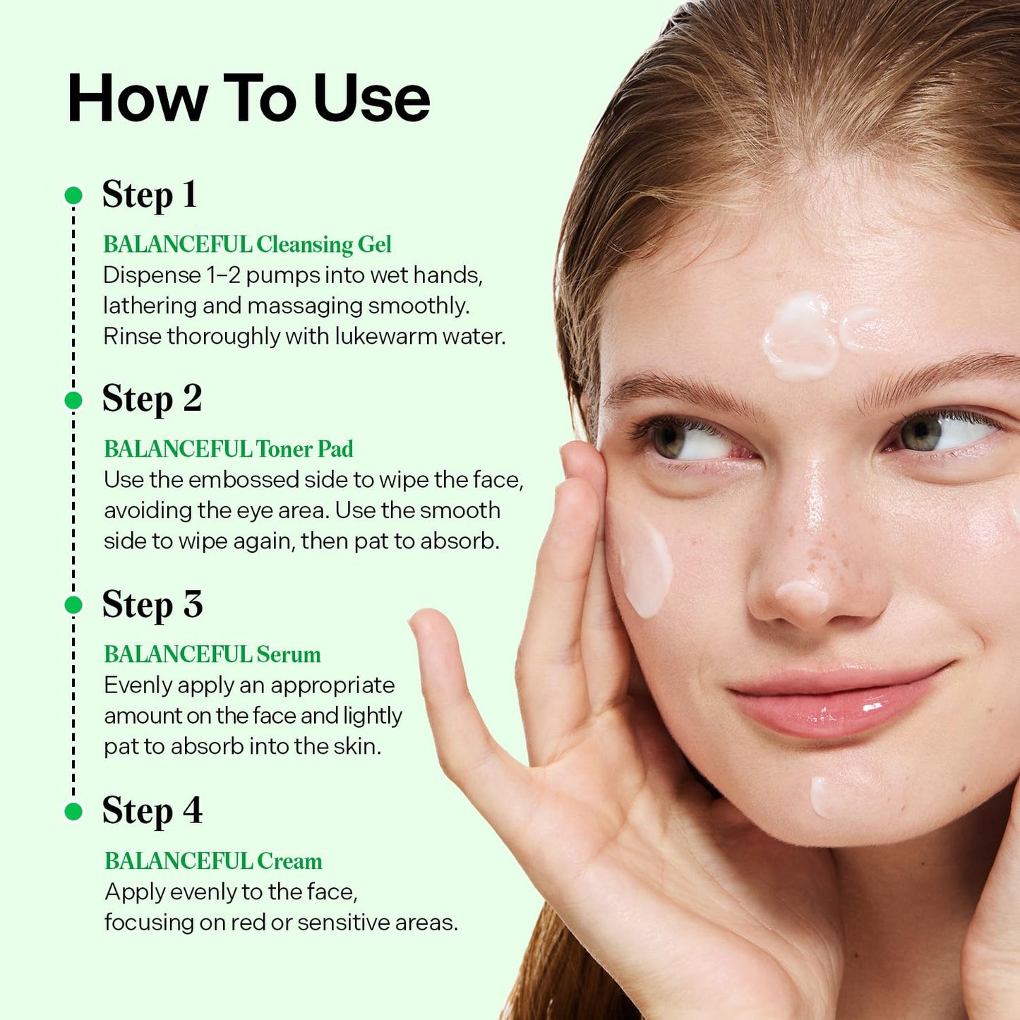 Torriden BALANCEFUL Cica Trial Kit, 5D Cica Infused Daily Skincare Kit - 4 Step Regimen with