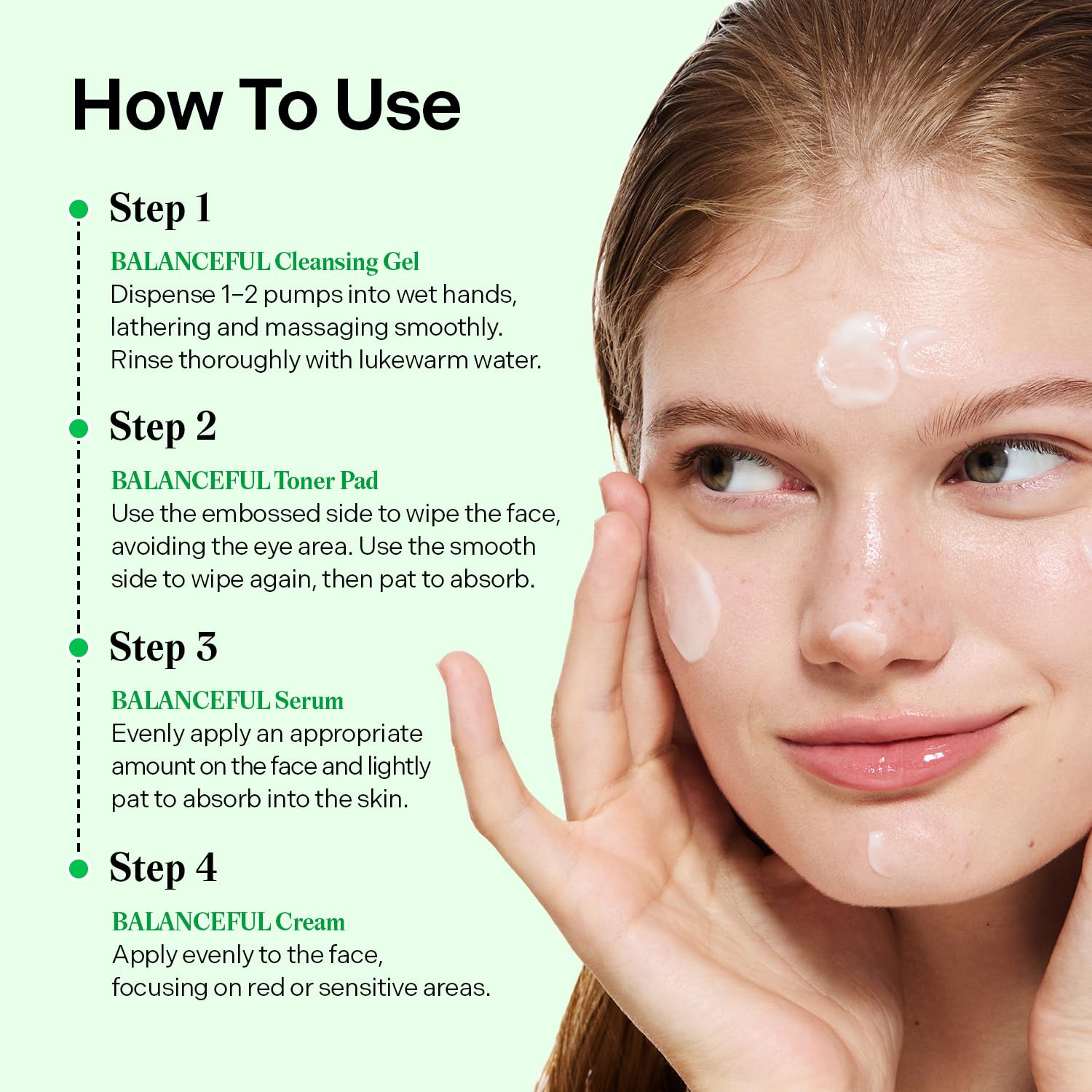 Torriden BALANCEFUL Cica Trial Kit, 5D Cica Infused Daily Skincare Kit - 4 Step Regimen with