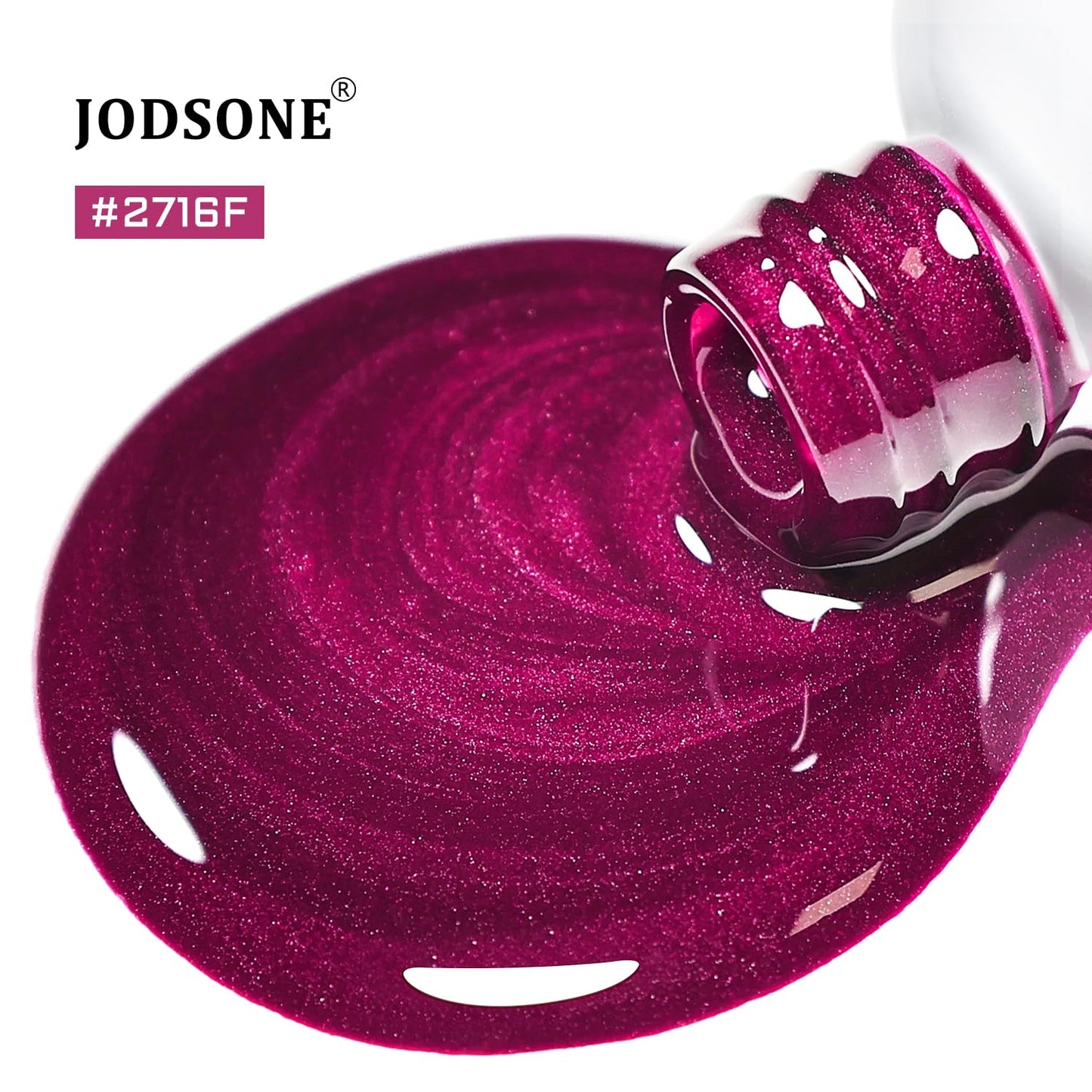 JODSONE 16.5ml Cat Eye Gel Nail Polish Glitter Claret Magnetic Reflective Translucent Need U V Curing at Home DIY Design