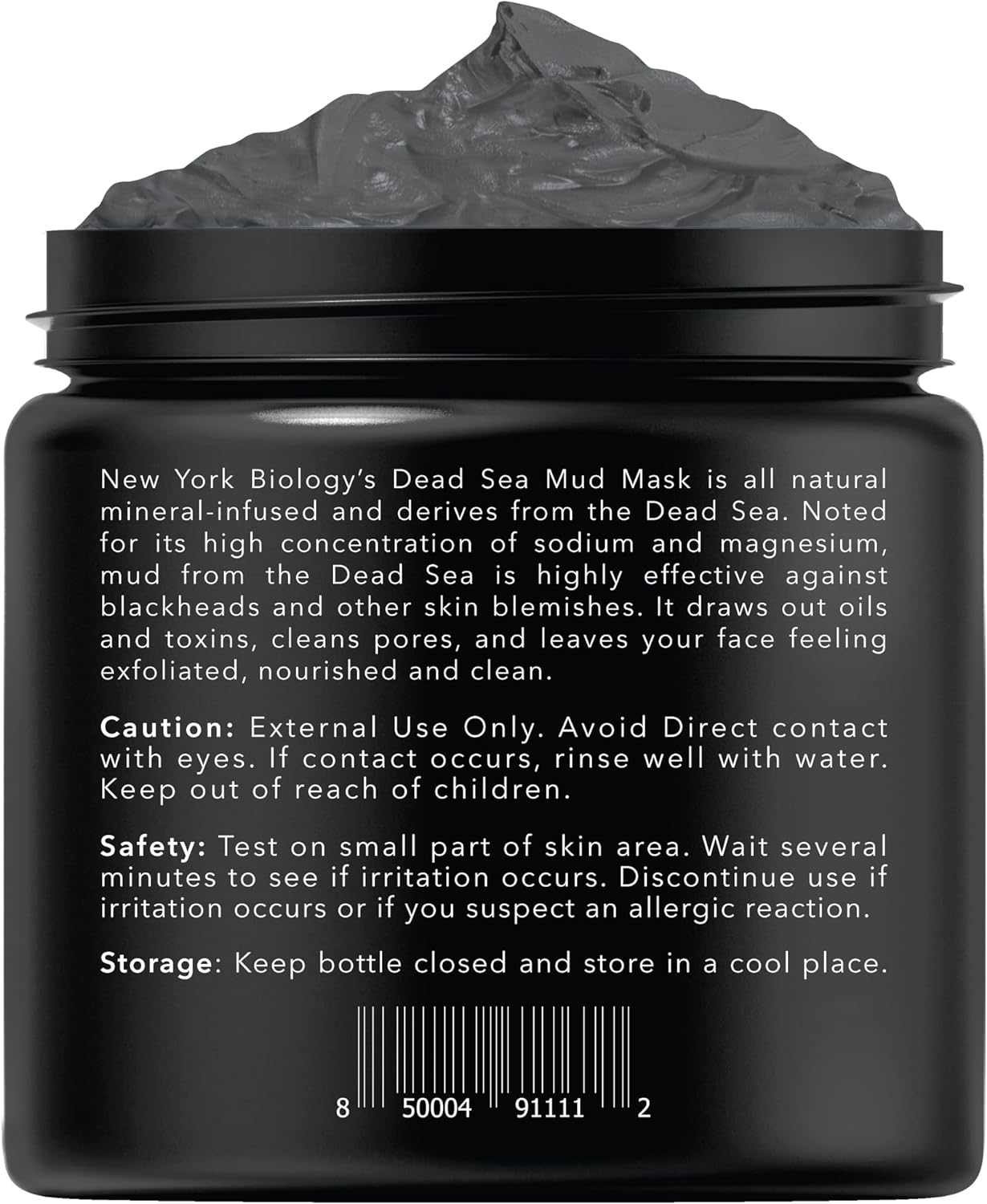 New York Biology Dead Sea Mud Mask for Face and Body | Spa Quality Pore Refiner for Oily Skin | Natural Skincare for Women & Men | Tighten Skin for A Healthier Complexion | 8.8 oz