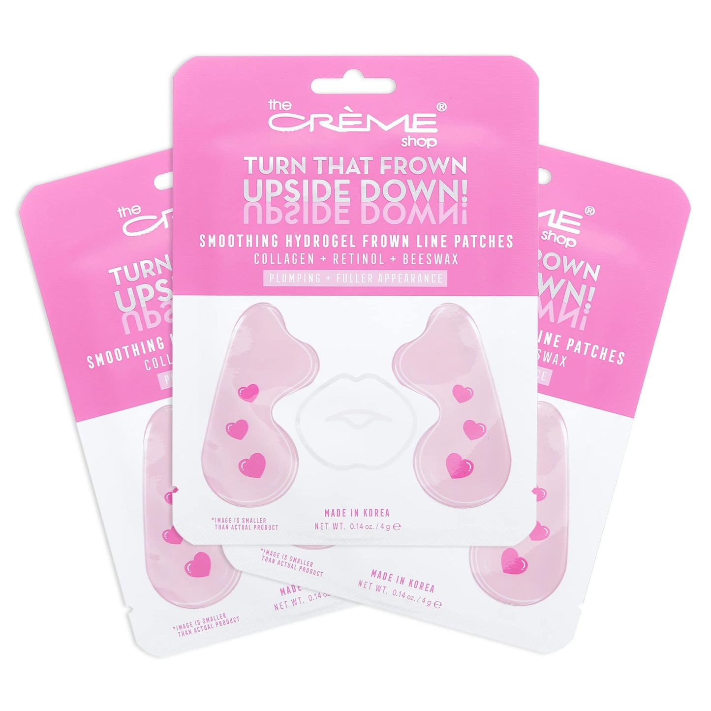 The Crème Shop Hydrogel Frown Line Patches, Face Patches for Wrinkles, Frown Line Patches with