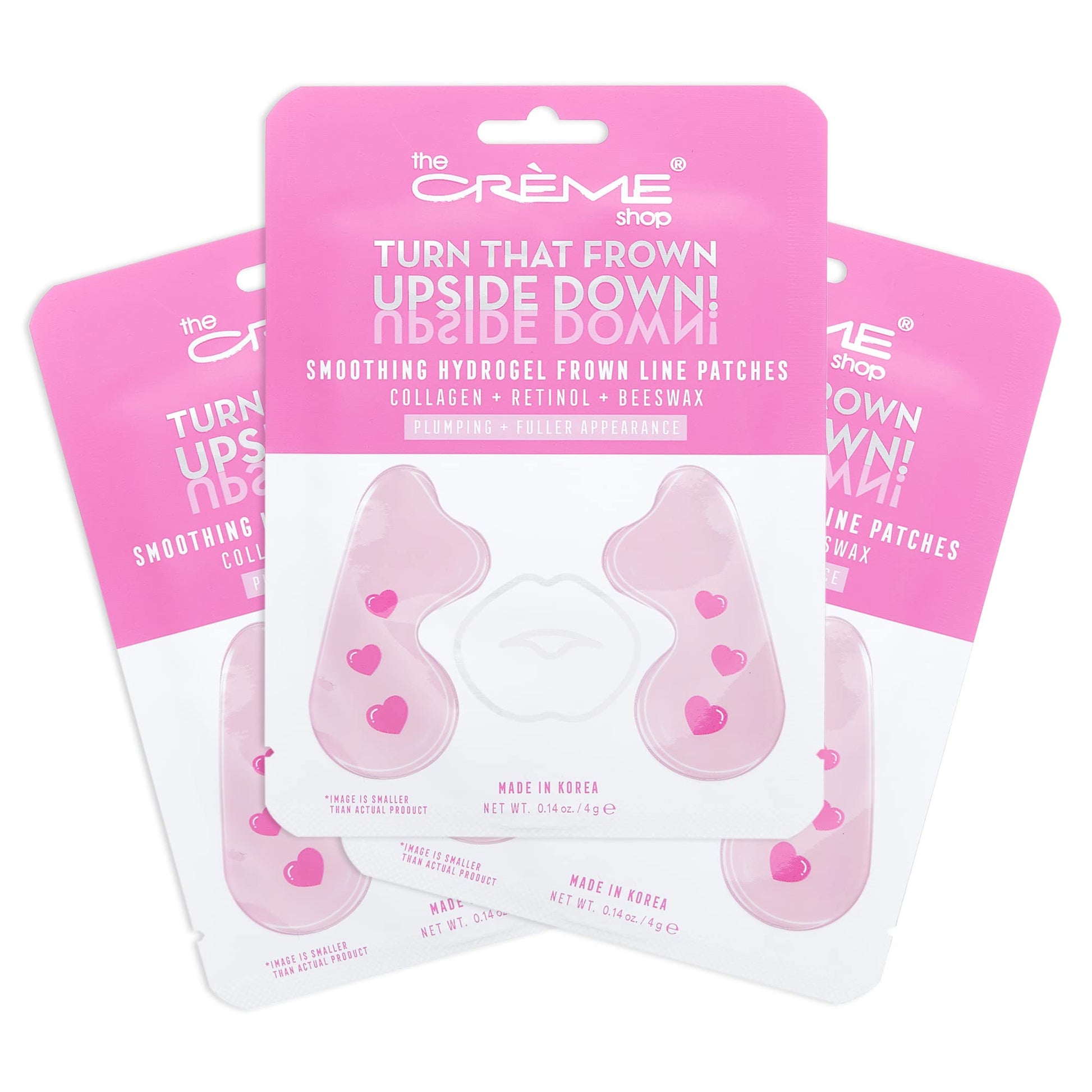 The Crème Shop Hydrogel Frown Line Patches, Face Patches for Wrinkles, Frown Line Patches with