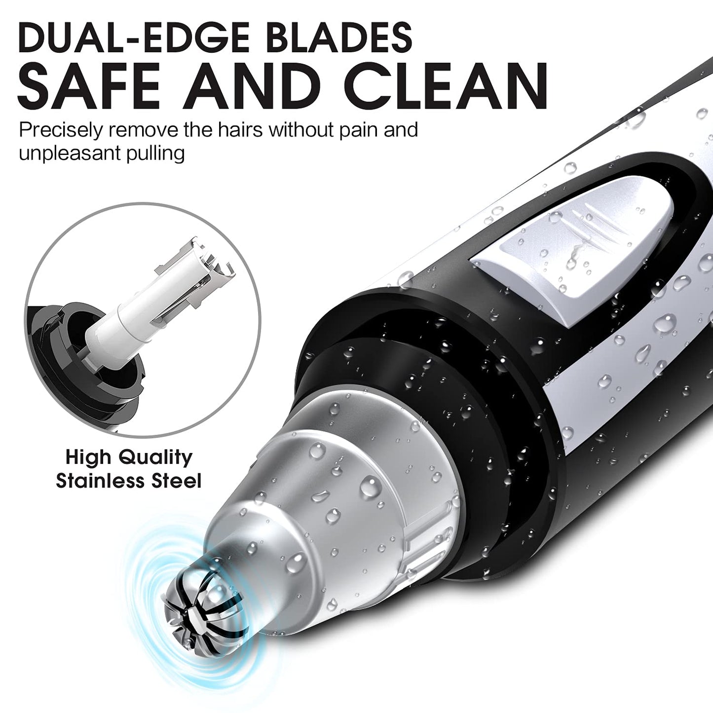Ear and Nose Hair Trimmer Clipper - 2026 Professional Painless Eyebrow & Facial Hair Trimmer for
