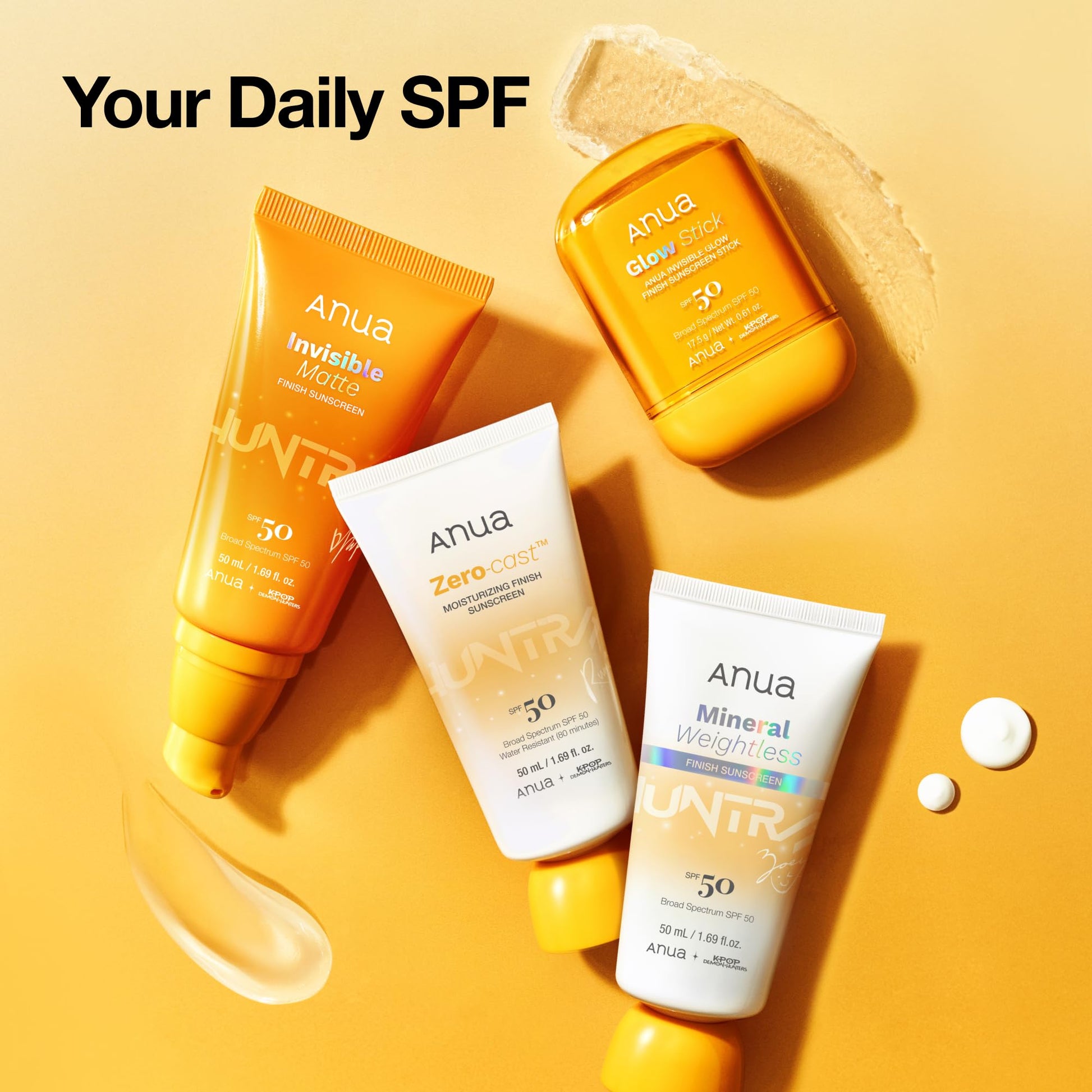 Anua Mineral Weightless Finish Sunscreen SPF 50, Broad Spectrum, Zinc-Based for Sensitive Skin
