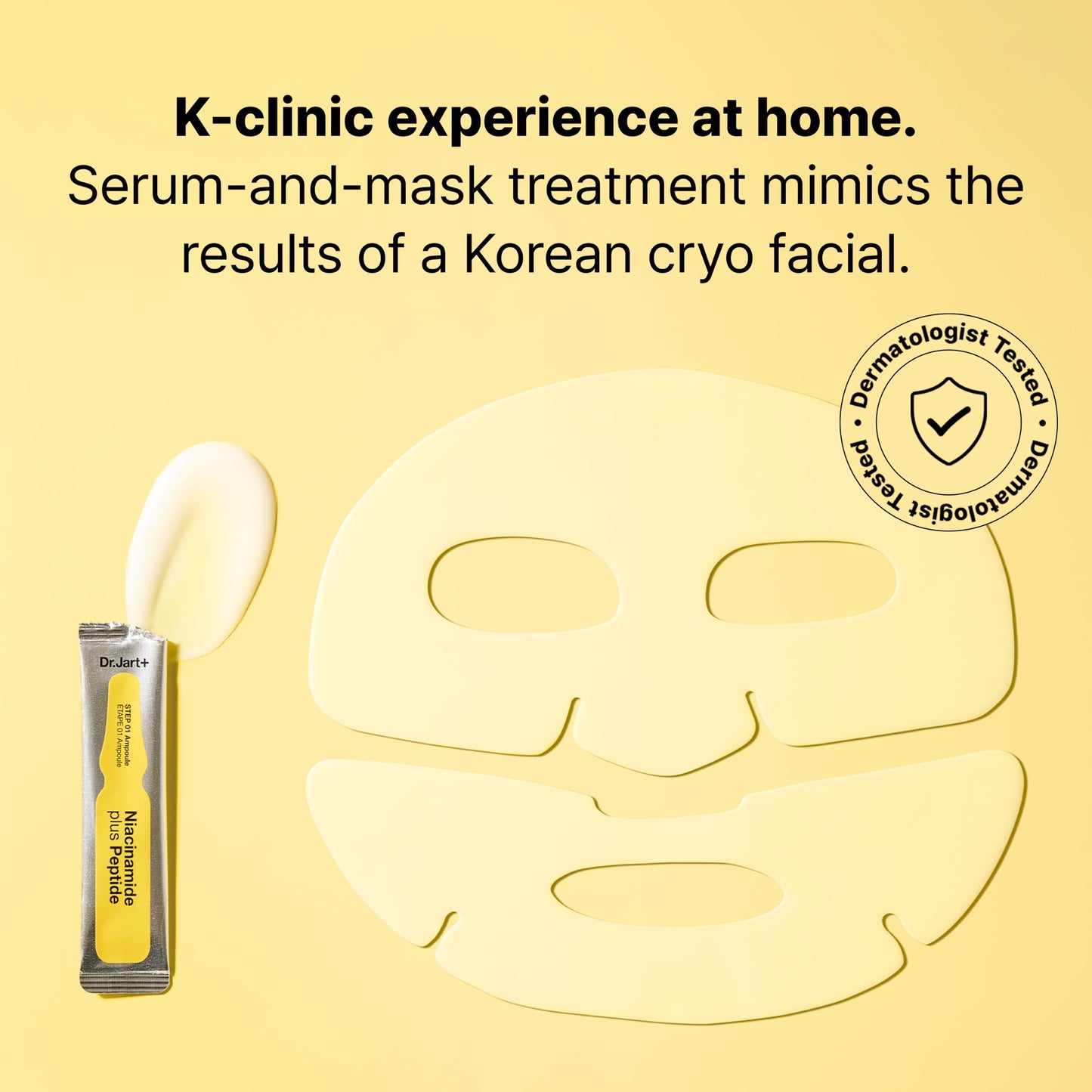Dr.Jart+ Cryo Rubber Brightening and Cooling Korean Face Mask with Niacinamide and Peptides |