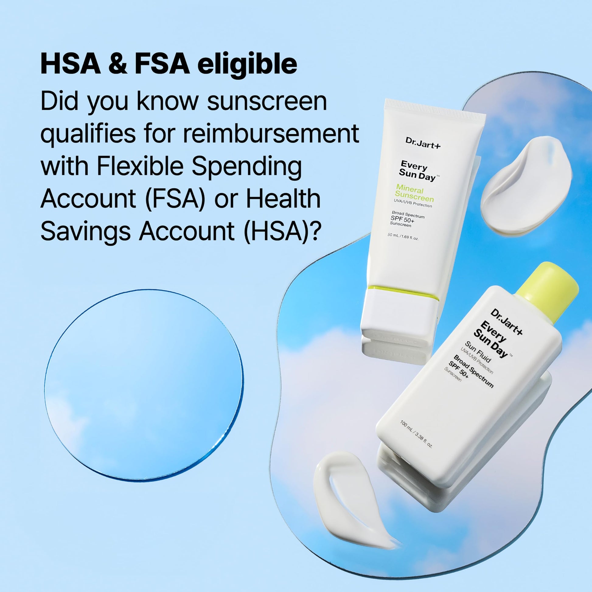 Dr.Jart+ Every Sun Day Mineral Korean Sunscreen SPF 50+ for Face with Zinc Oxide | Korean Skin Care