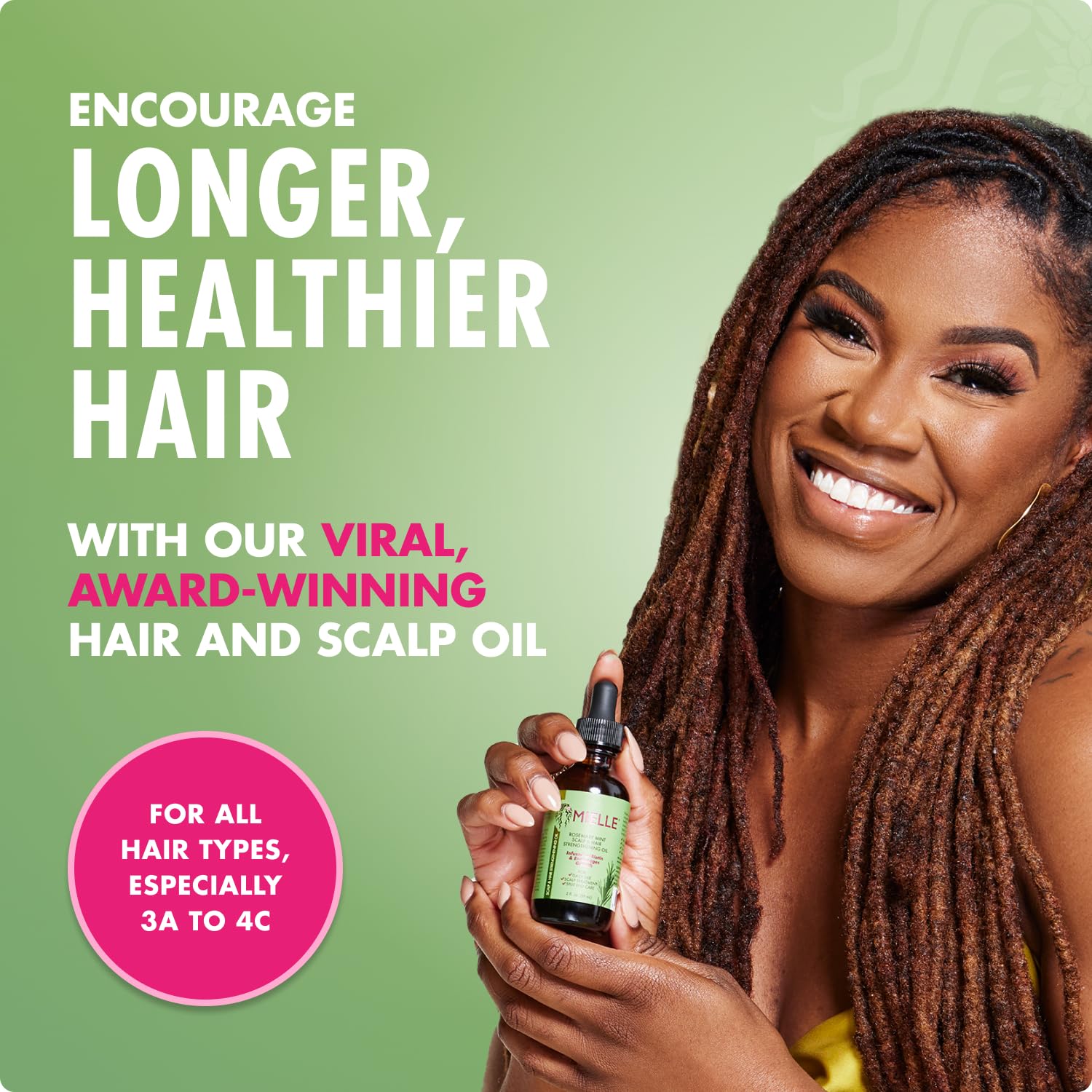 Mielle Organics Rosemary Mint Hair Oil with Biotin, 2 oz