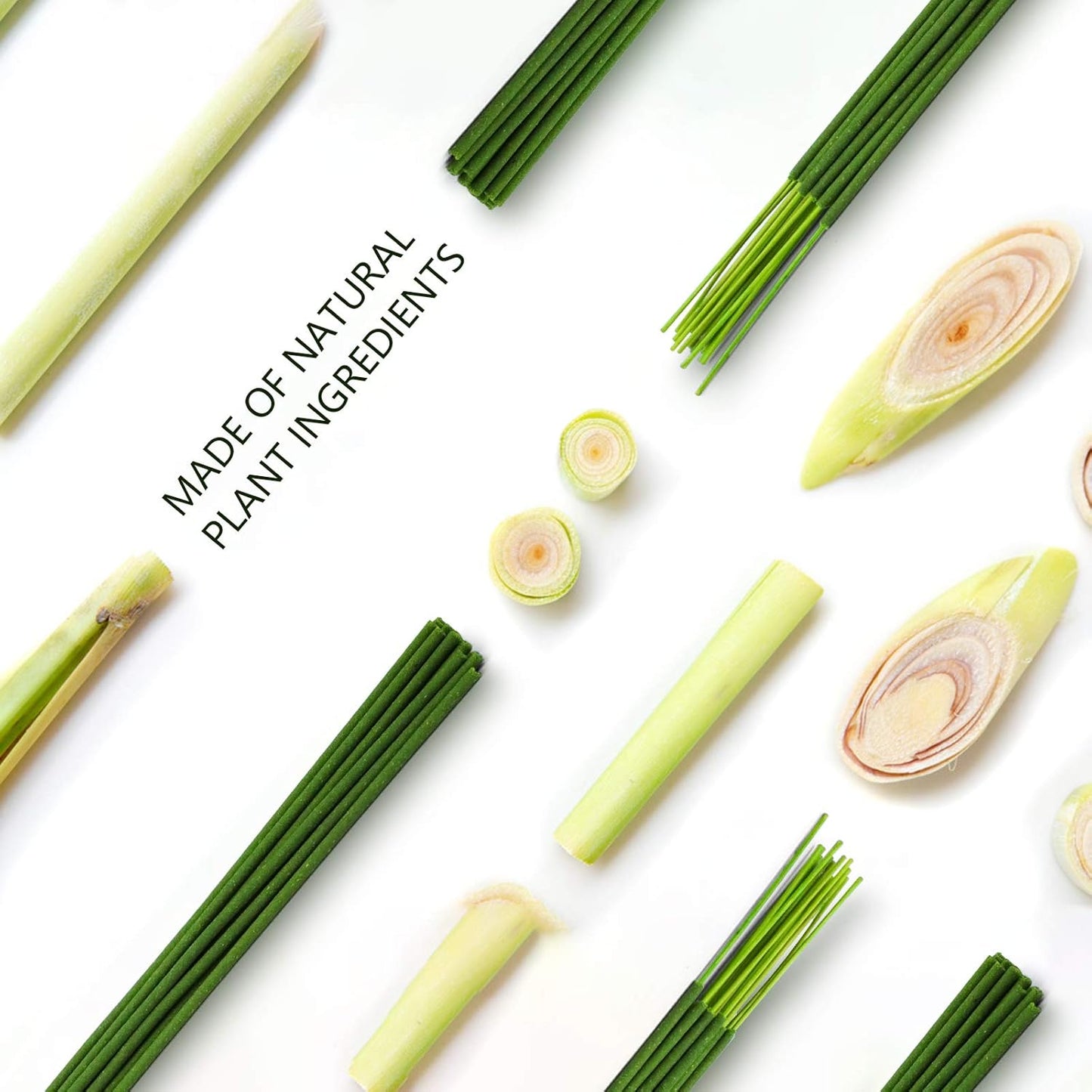 DERDUFT Citronella Incense Sticks, Citronella Incense with Portable Holder, Lemongrass Sticks for Outdoor and Indoor, 120 Packs