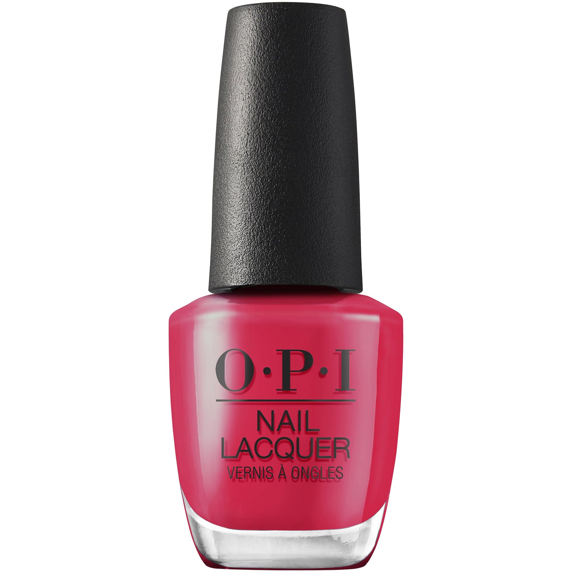 OPI Nail Lacquer Cyber Cherry on Top | Opaque Bright Pink Metallic