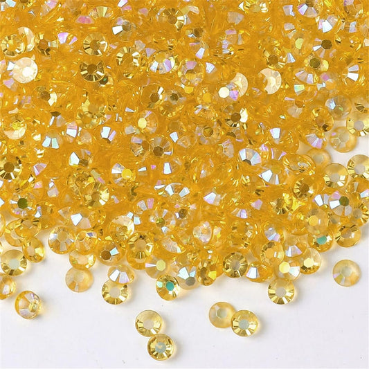 500 Pieces SS30 6mm Flatback Rhinestones AB Clear Round Gems Crystals for Nail Art DIY Crafts