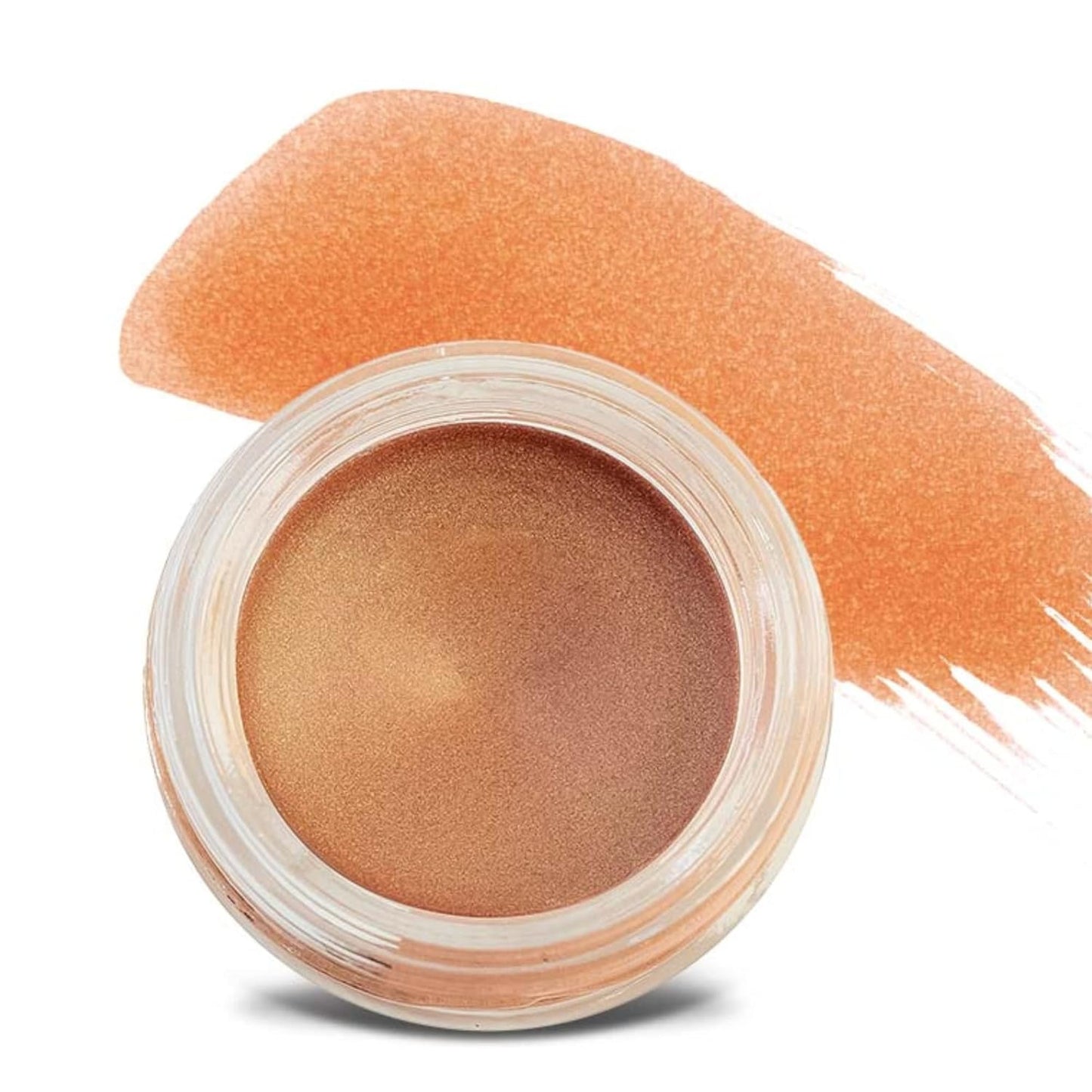 Mommy Makeup Any Wear Creme Eyeshadow - Waterproof, Crease-Proof, Long Lasting, High Pigment, Oil-free - Cream to Powder for Eyes, Cheeks & Lips (Golden Apricot)