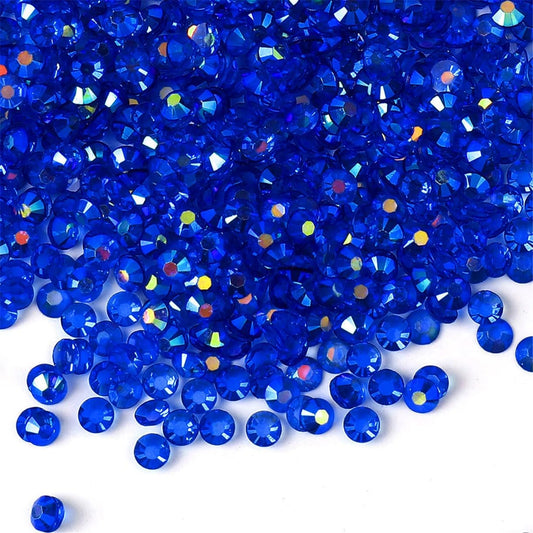 500 Pieces SS30 6mm Flatback Rhinestones AB Clear Round Gems Crystals for Nail Art DIY Crafts