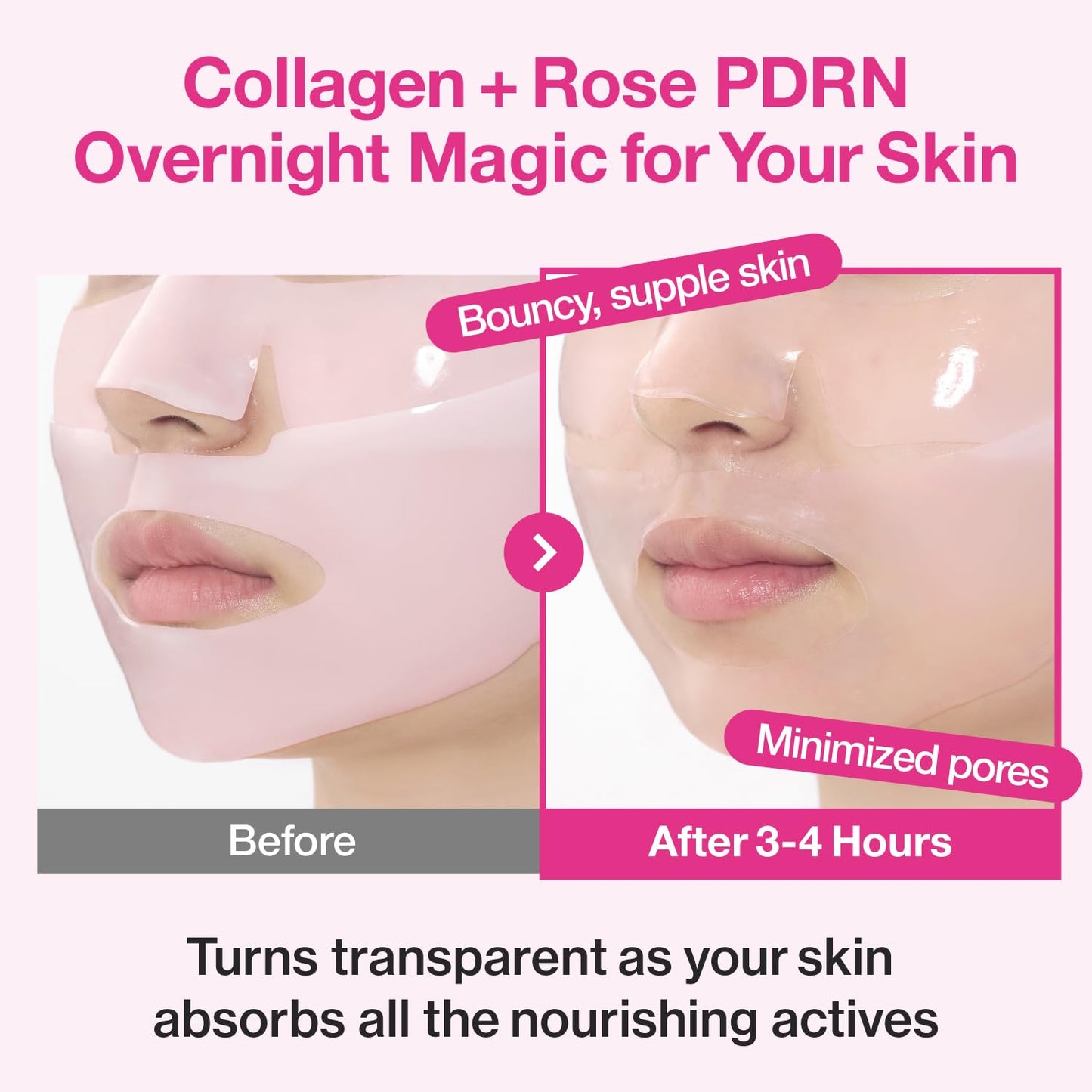 numbuzin No.2 Overnight Face Mask | Rose PDRN Overnight Collagen Mask | Korean Glass Skin Essential