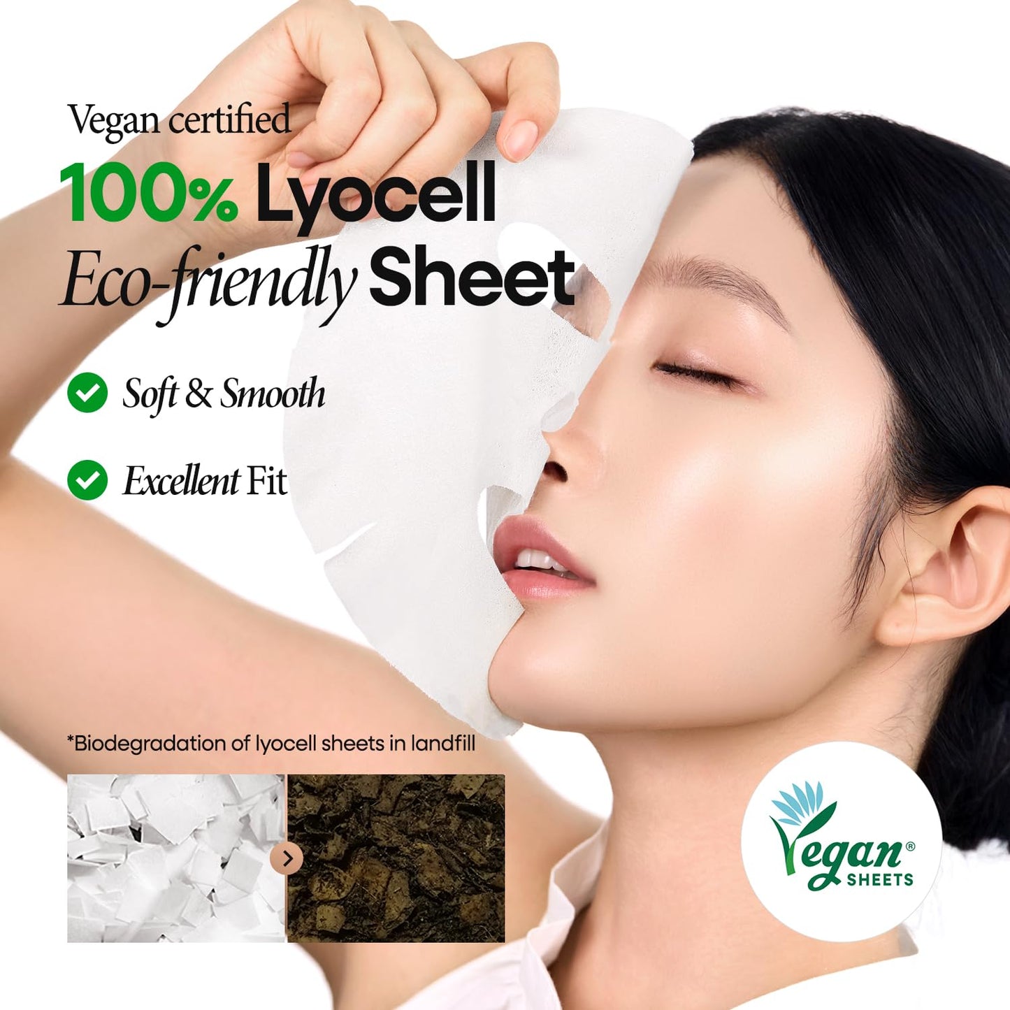 Nature Republic Cica Daily Face Mask (30 vegan sheets) | Propolis Extract & Centella Asiatica Bulk