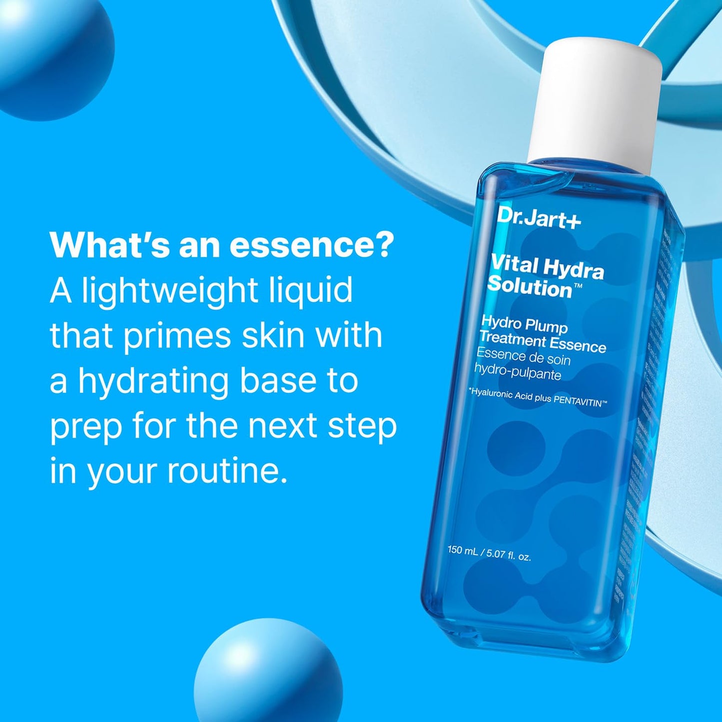 Dr.Jart+ Vital Hydra Solution Hydro Plump Treatment Korean Essence with Hyaluronic Acid for Glass