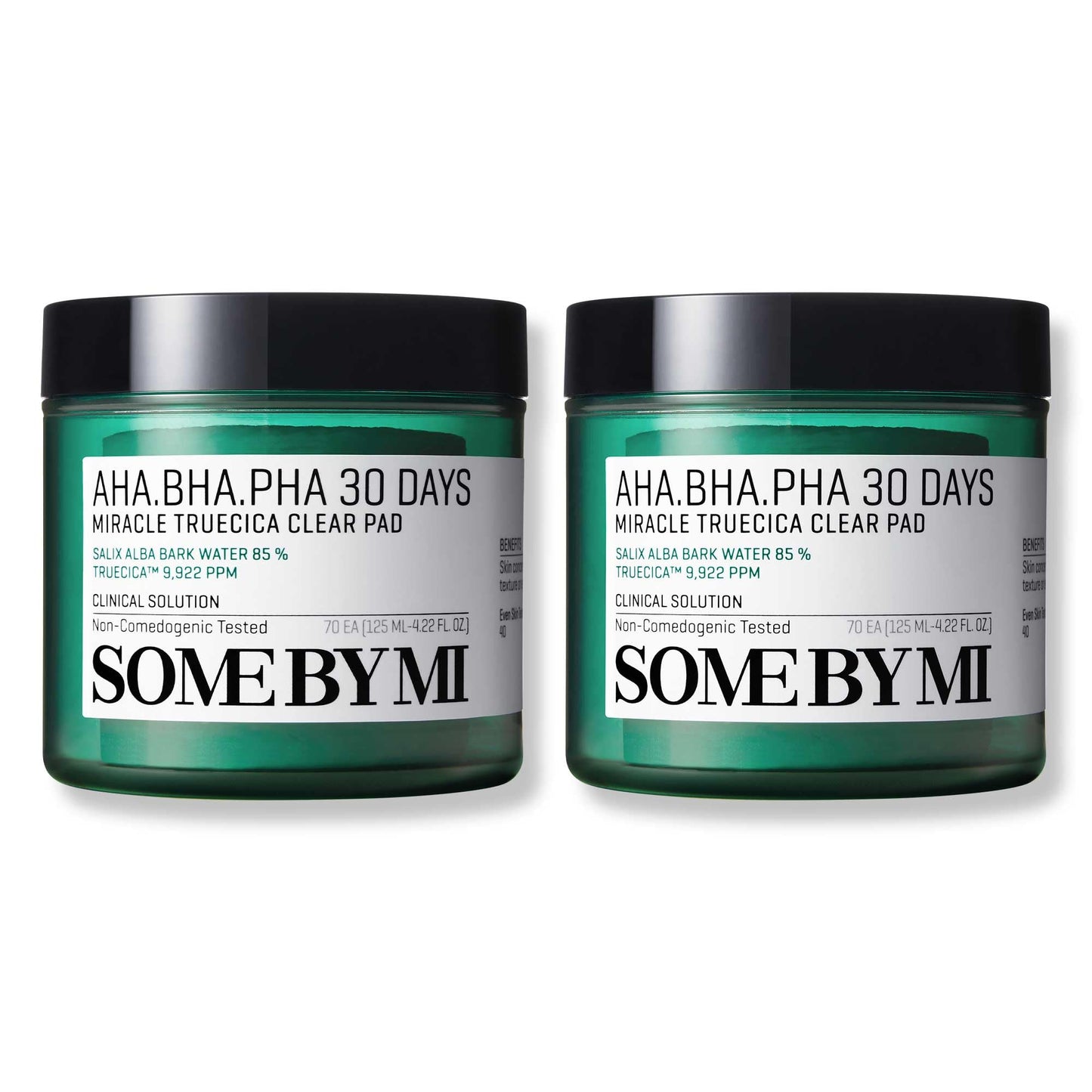 SOME BY MI AHA BHA PHA 30 Days Miracle Truecica Clear Pad – Pack of 2 – Korean Exfoliating Centella