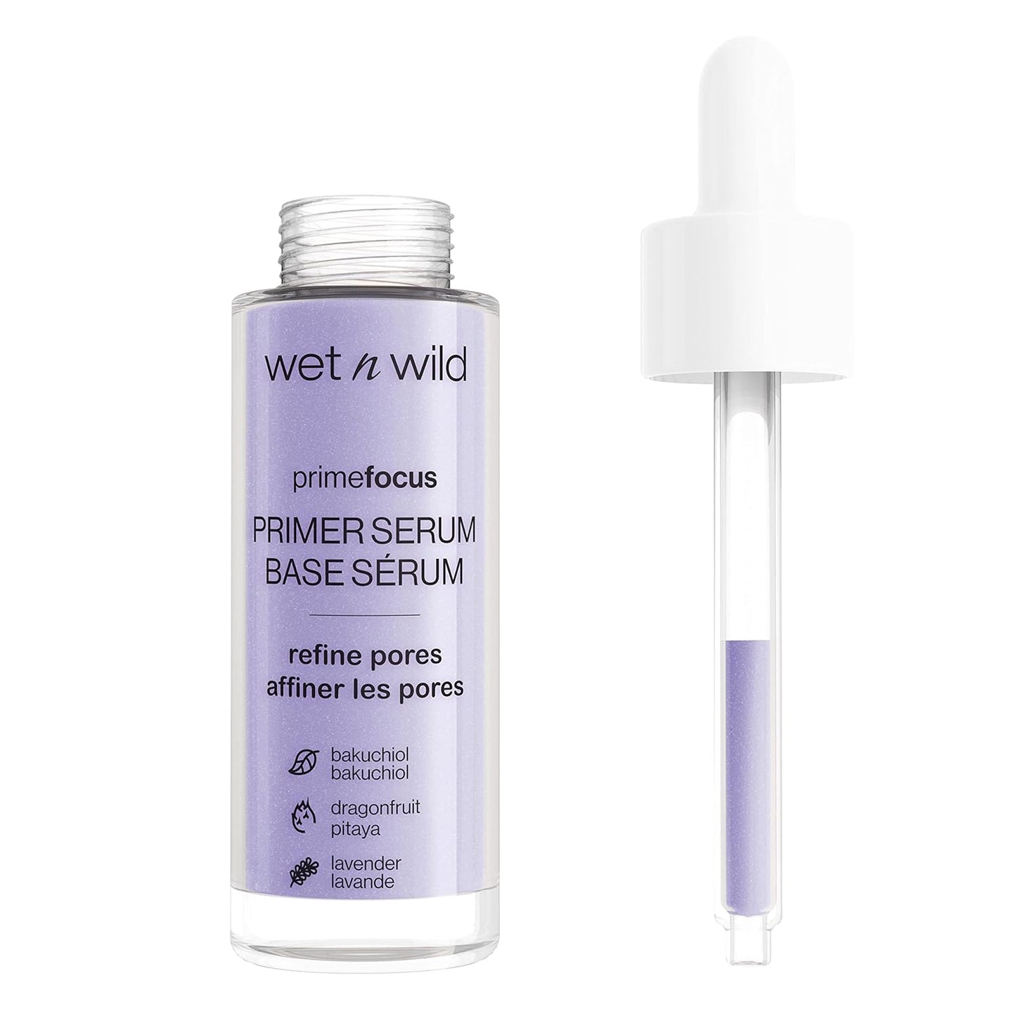 wet n wild Prime Focus Pore Minimizing Facial Serum Primer Makeup Extending, Improves Skin Texture, Hydrating & Exfoliating Retinol Alternative
