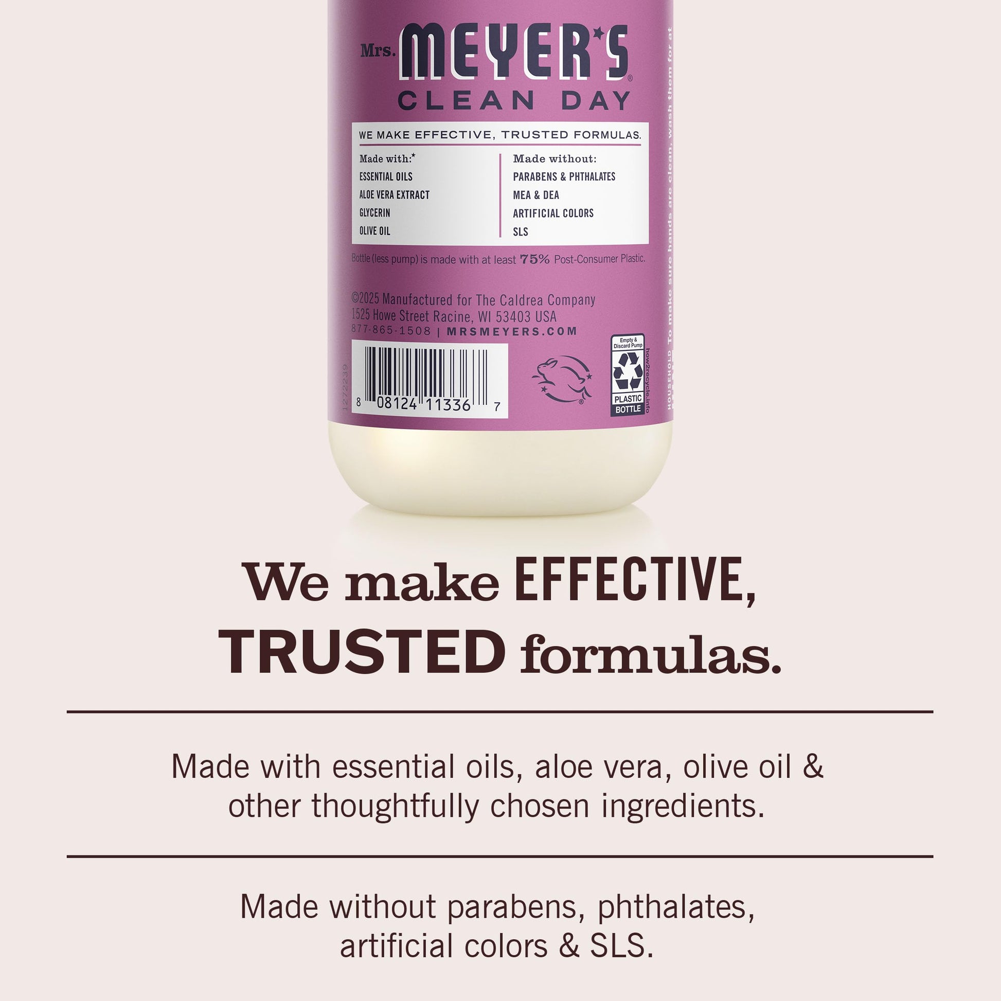 MRS. MEYER'S CLEAN DAY Liquid Hand Soap, Plum Berry, 12.5 fl oz, 3 Pack