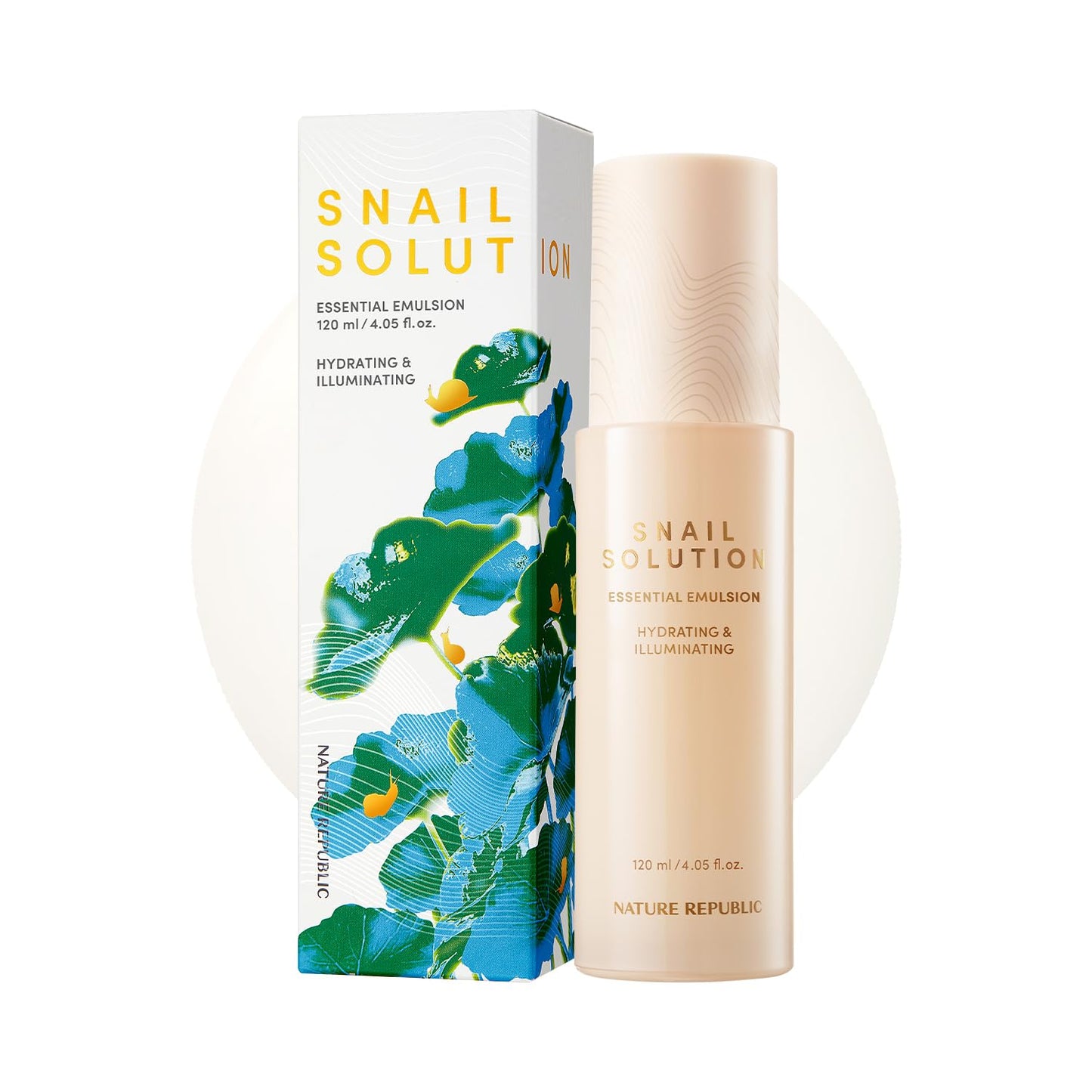 Nature Republic Snail Mucin Emulsion | Korean Moisturizer with Niacinamide, for Glowing Skin