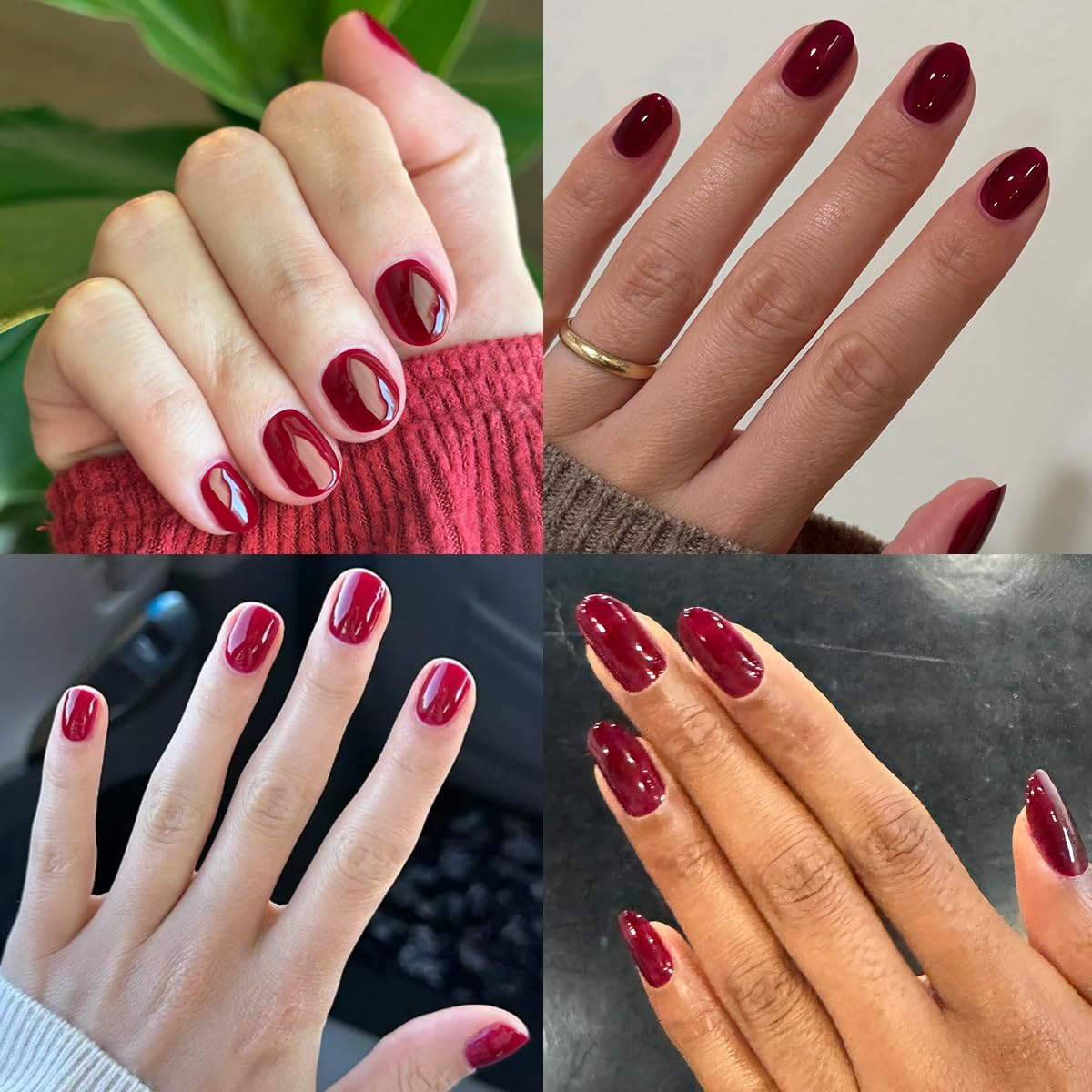 Olive & June Gel Polish | UV LED Nail Lamp Needed | Long Lasting Formula | Up to 21 Days of Wear | Damage-Free Removal | Salon-Quality Manicure, Pedicure at Home | Obsessed | Dark Ruby