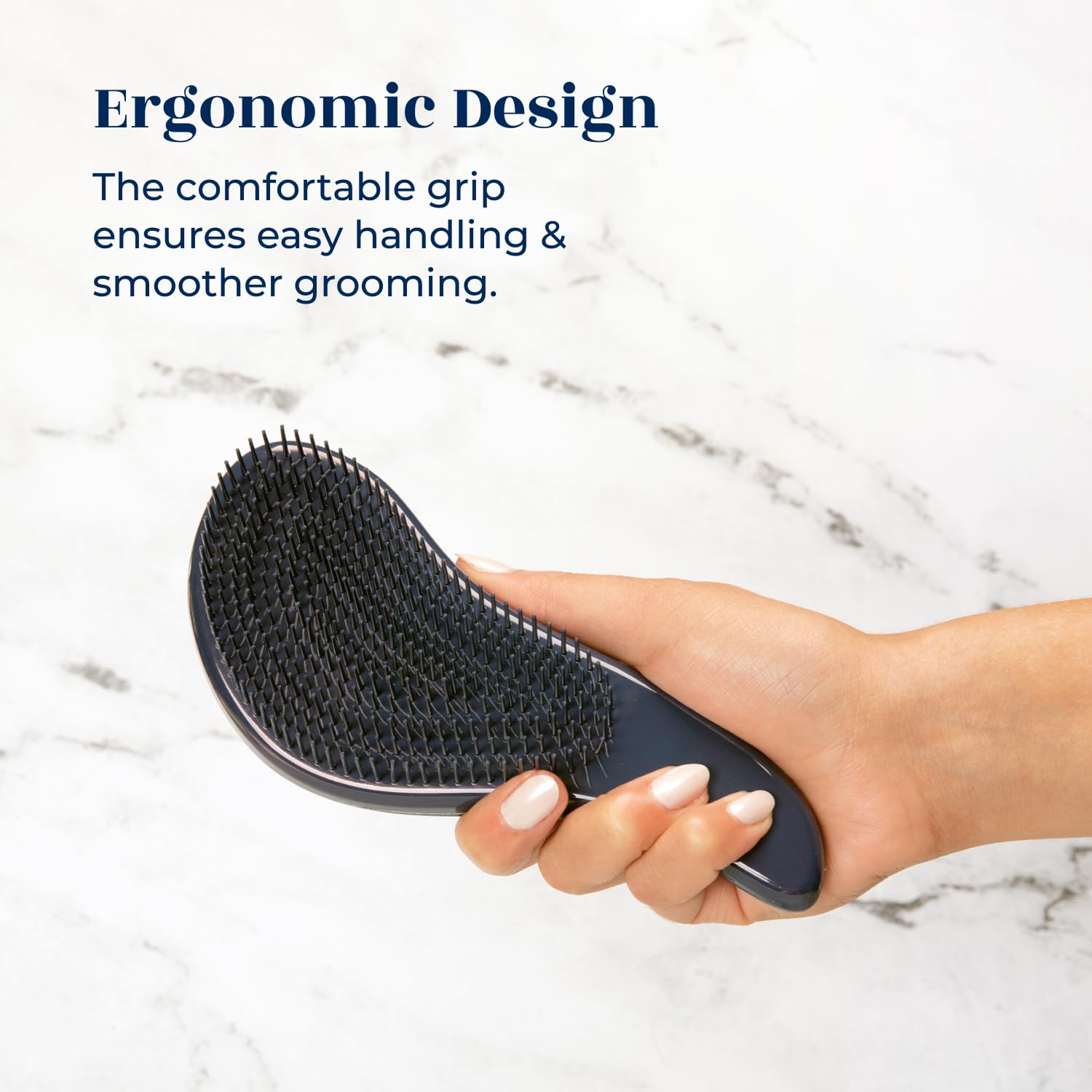 Crave Naturals Glide Thru Hair Brush - Detangler Brush for Curly, Straight, Wet or Dry Hair