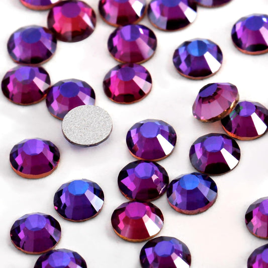 5000 PCS SS6 Flatback Rhinestones,12-Facet Diamond-Cut Glass Gems for Nail Art,Clothing,DIY