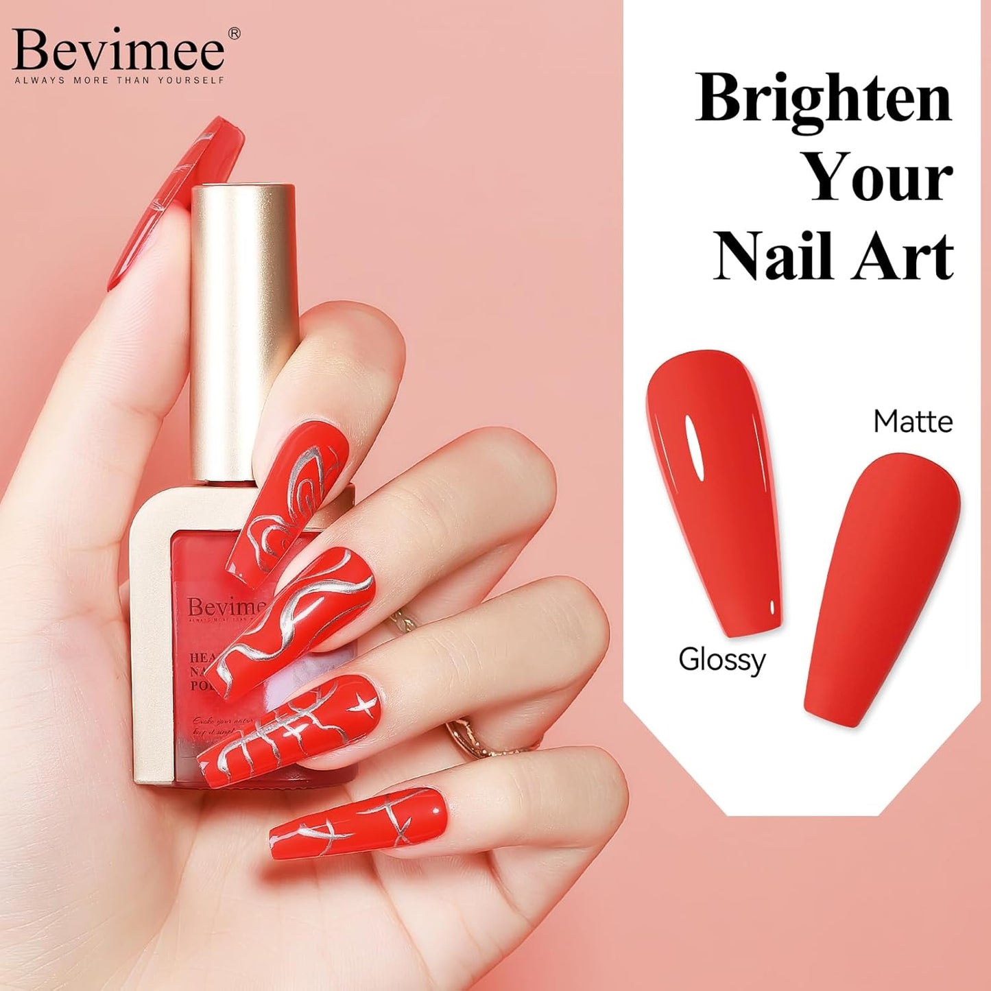 Nail Polish, Air Quick Dry, Bright Red Color Nail Lacquer Non-Gel Fast Drying Nail Art Polish, Nail Pigment Oil-based Jelly Fingernail Concealer Polish, 1PC 12ML Long Last