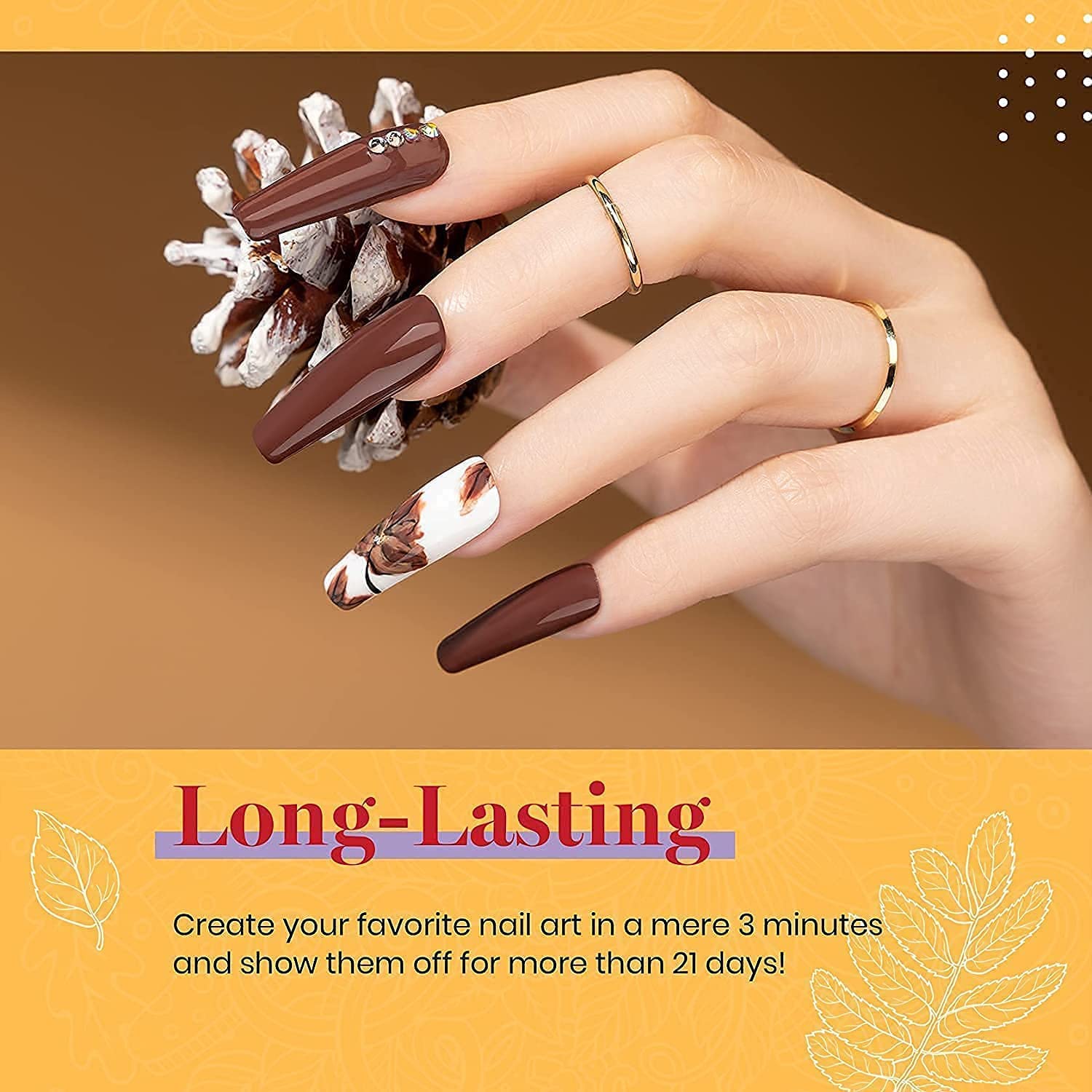 Beetles Gel Nail Polish Set, Caramel Swirl Gel Polish 6 Colors